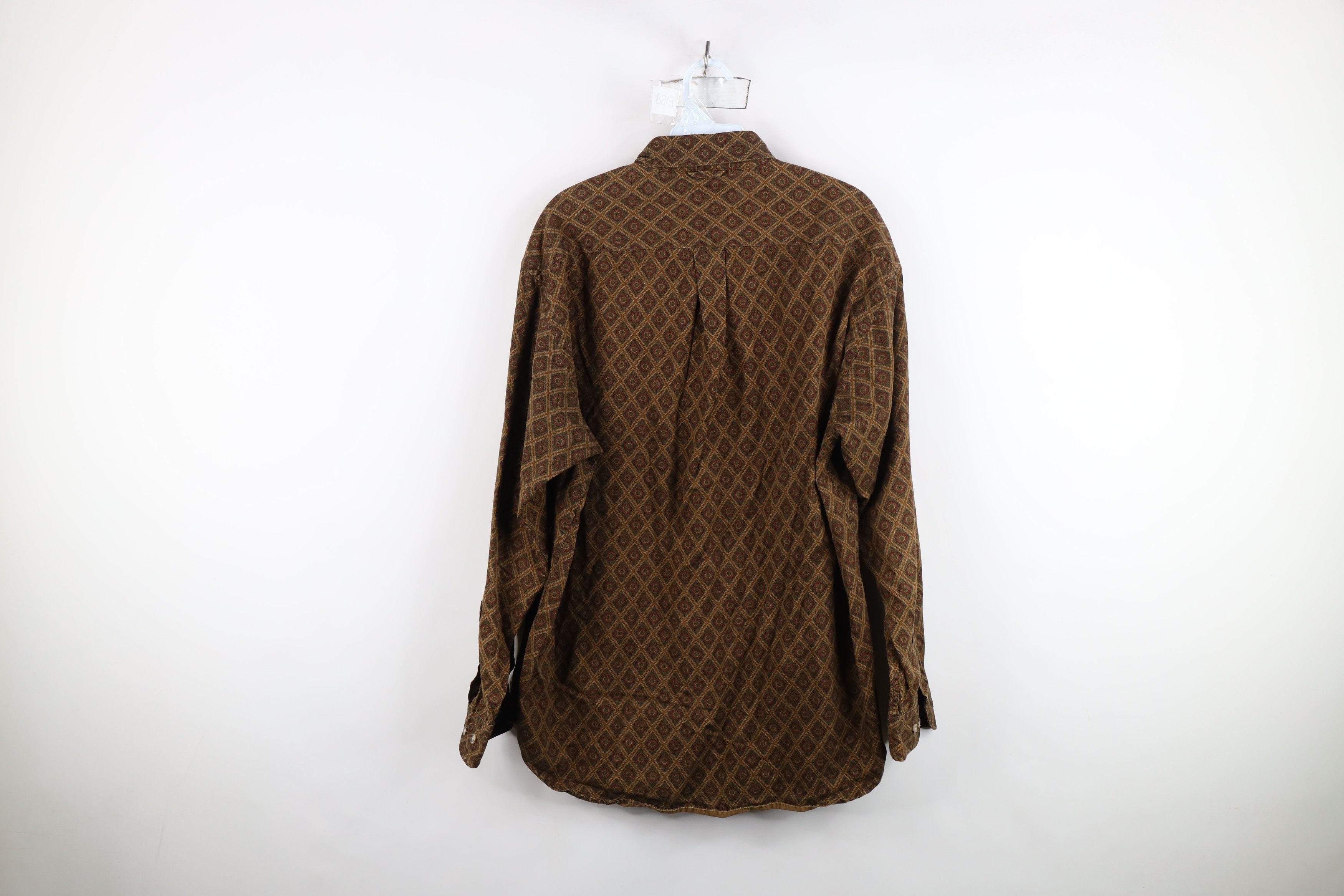 Tommy Hilfiger Vintage 90s Tommy Hilfiger Tone Geometric Button Down Shirt Size US M / EU 48-50 / 2 - 10 Thumbnail