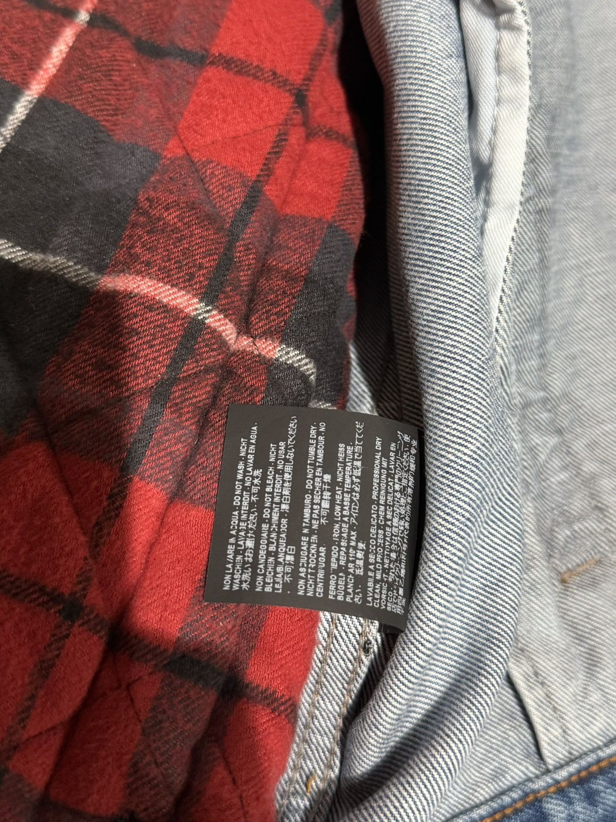 Balenciaga AW18 RUNWAY XXL OVERSIZED 48 DENIM DROP SHOULDER FLANNEL Size US XL / EU 56 / 4 - 11 Thumbnail