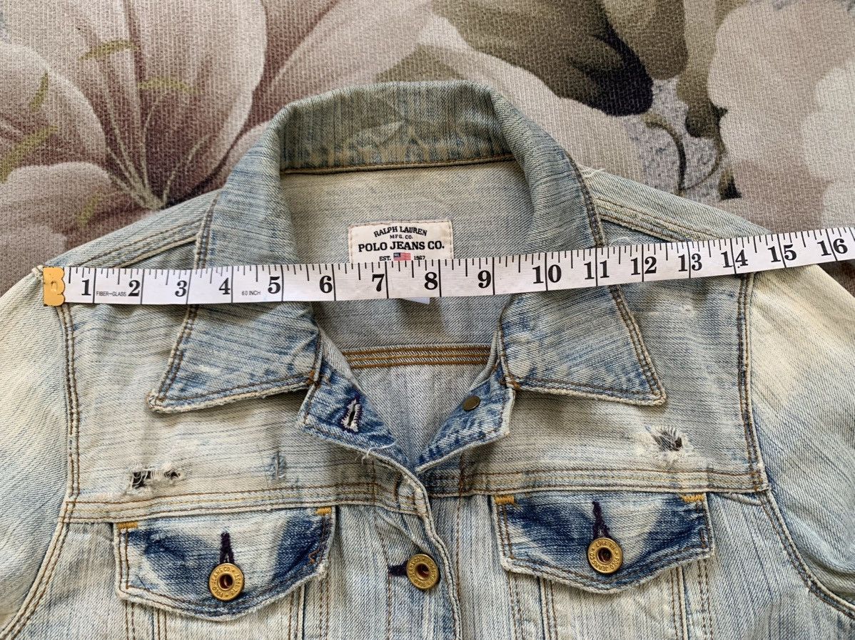 Polo Ralph Lauren Ralph Lauren Polo Jeans Co Distress Denim Jacket Size M / US 6-8 / IT 42-44 - 17 Thumbnail