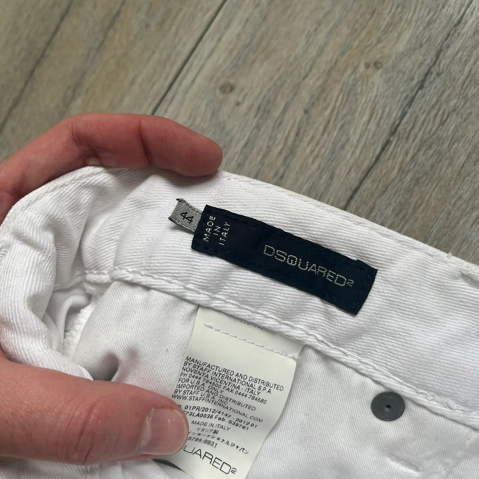 Dsquared2 Dsquared2 SS2012 White Mud Jeans Size 30" / US 8 / IT 44 - 14 Thumbnail