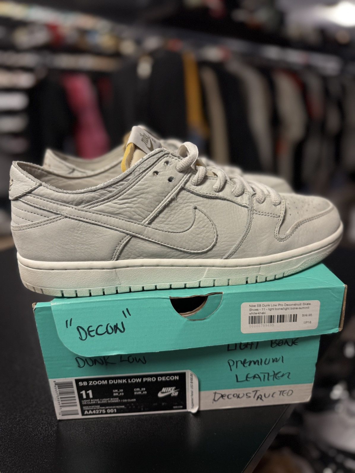 Nike Nike SB Dunk Low Pro Decon Shoes Light Bone AA4275-001 Size US 11 / EU 44 - 11 Thumbnail
