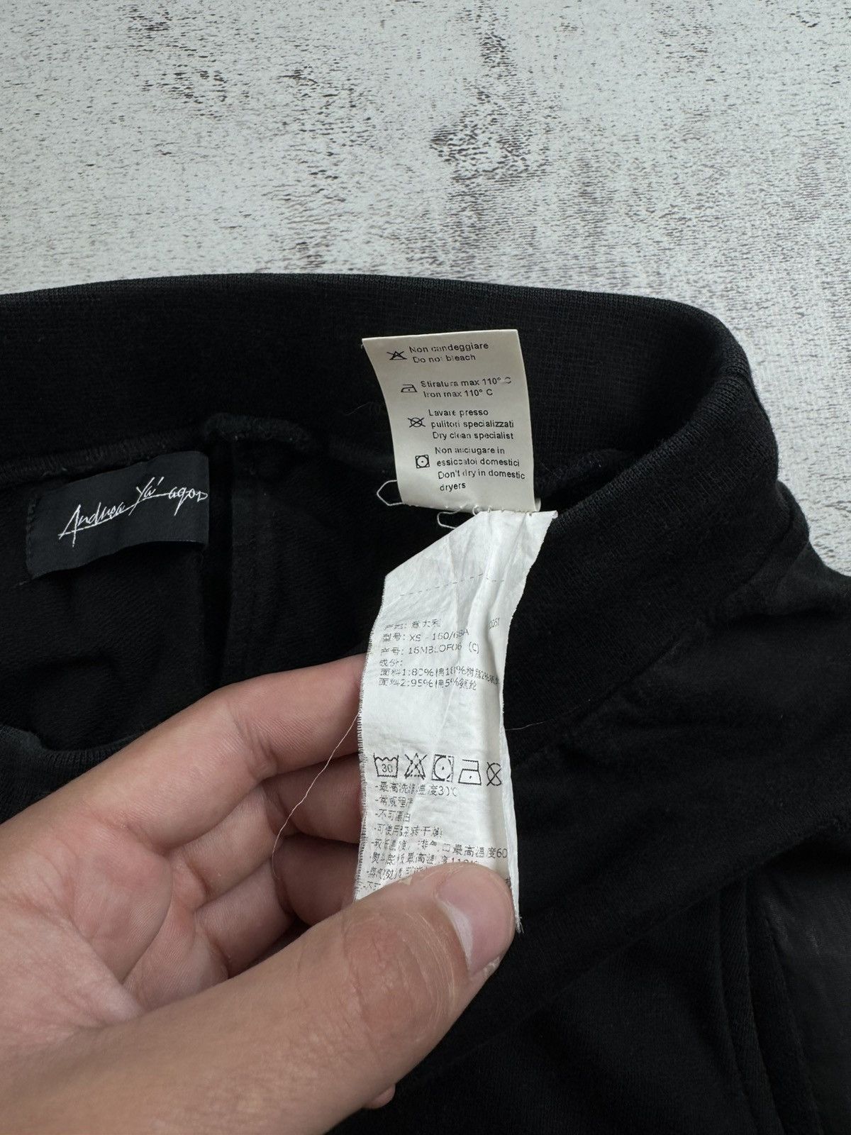 Andrea Ya'aqov Andrea Yaaqov Y2K Avant Gard Cotton Design Nylon Sweat Pants Trousers Bottoms Size US 30 / EU 46 - 11 Thumbnail