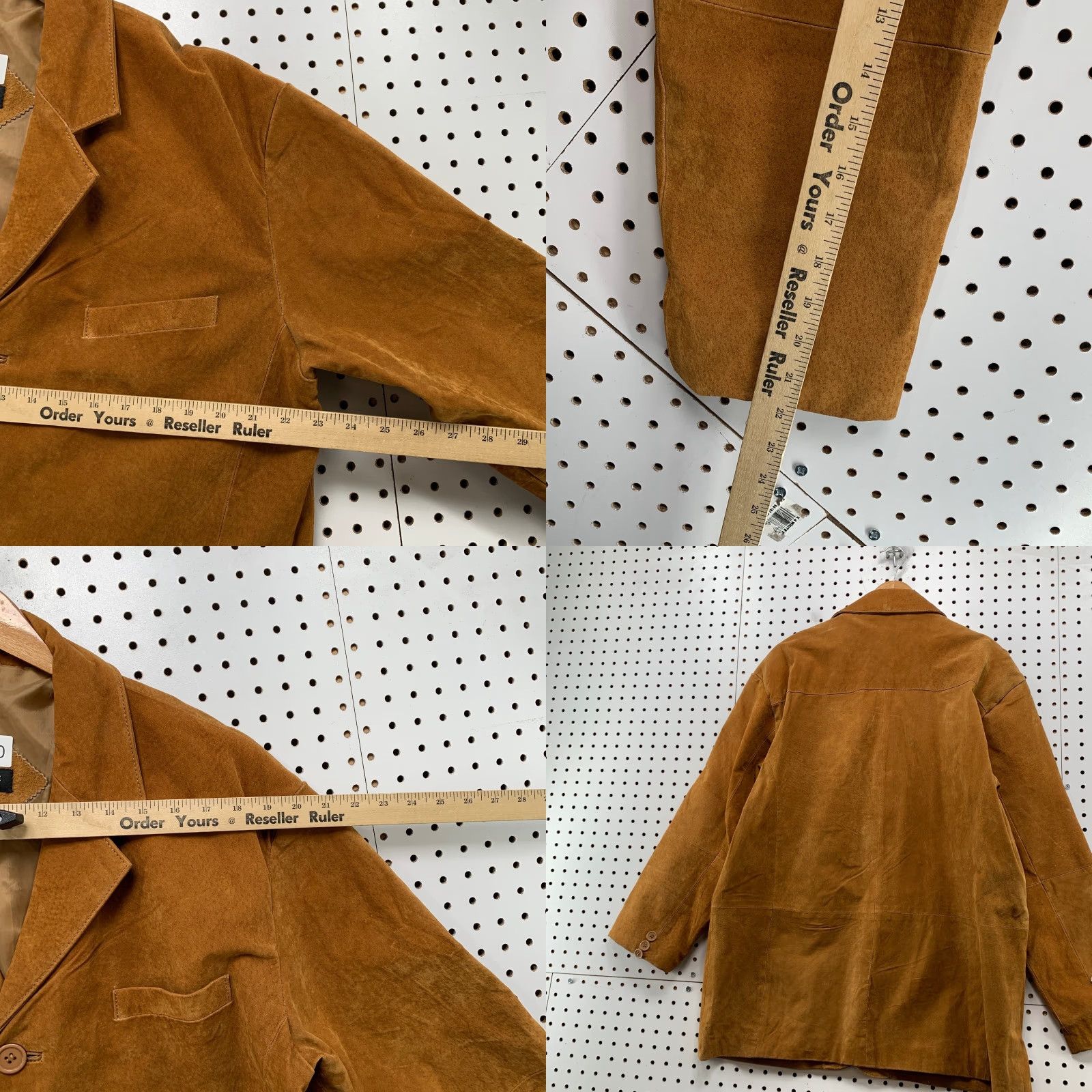 Haband Haband Executive Division Suede Blazer Jacket Mens Large Brown Sports Coat Size 42R - 9 Thumbnail
