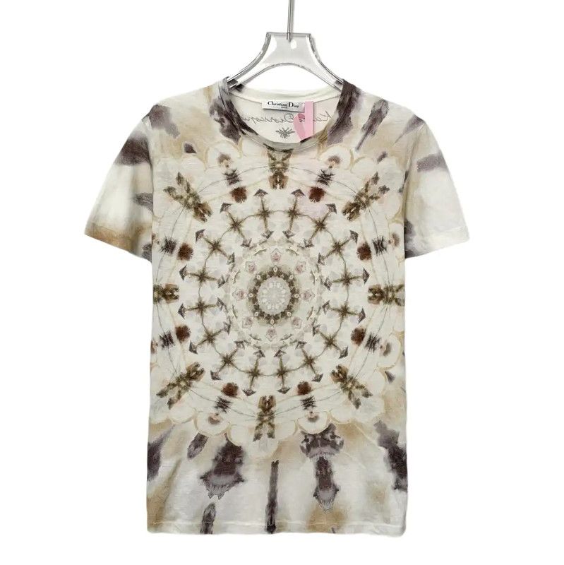 Dior Dior Multicolor Cotton Women's T-Shirt 0089 Size L / US 10 / IT 46 - 1 Thumbnail