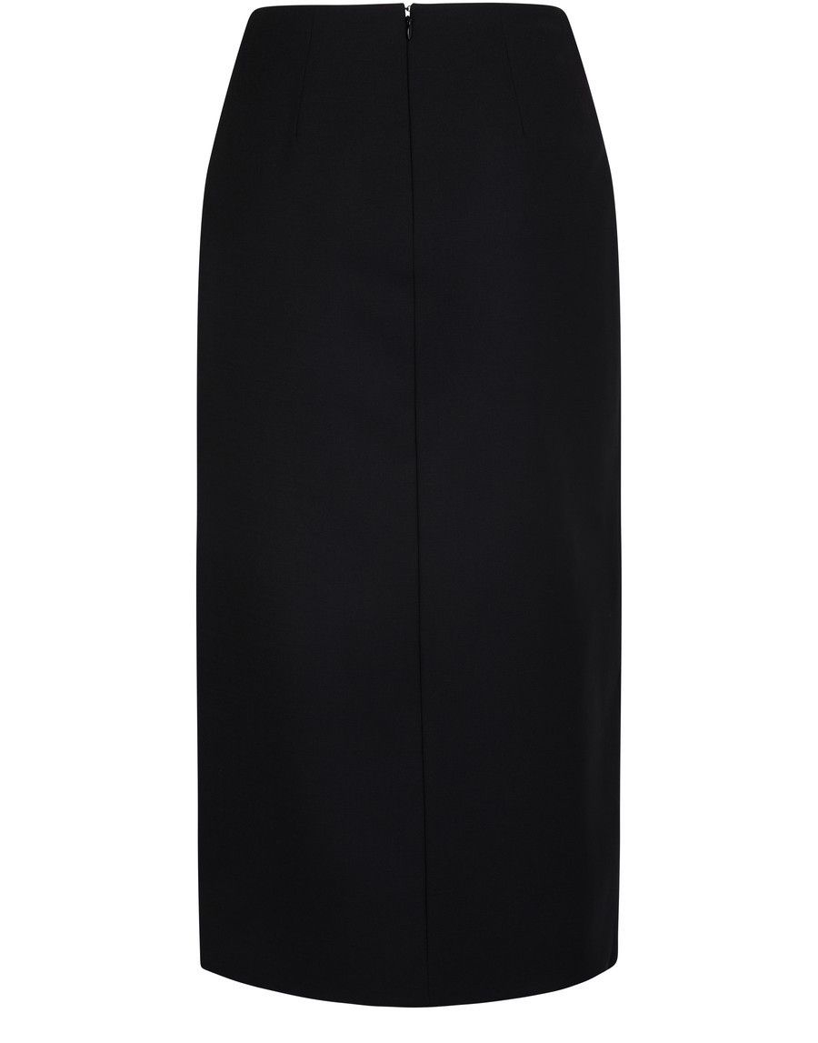 Alexander McQueen o1y0325 Midi Skirt in Black Size 27" / US 4 / IT 40 - 3 Thumbnail