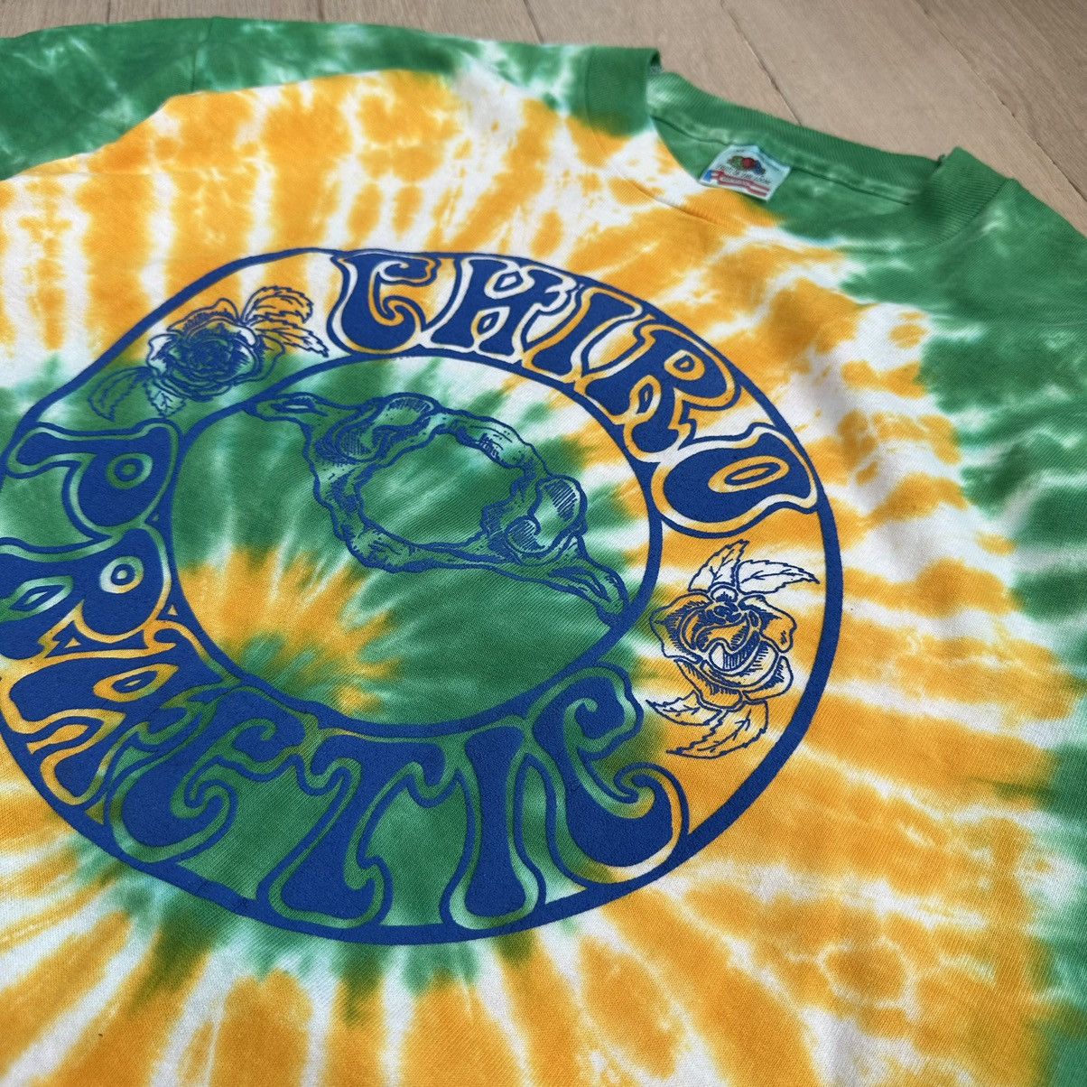 Fruit Of The Loom Vintage 90s Grateful Dead Chiro Puff Print Tie Dye Shirt Size US XL / EU 56 / 4 - 6 Thumbnail