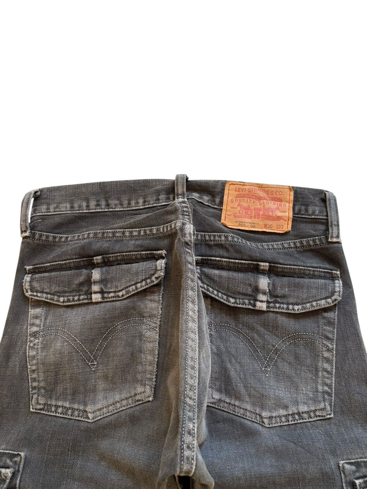 Levi's × Levi's Vintage Clothing Vintage 90s Levis 505 Cargo Faded Wash Distressed Jeans Size US 29 - 8 Thumbnail