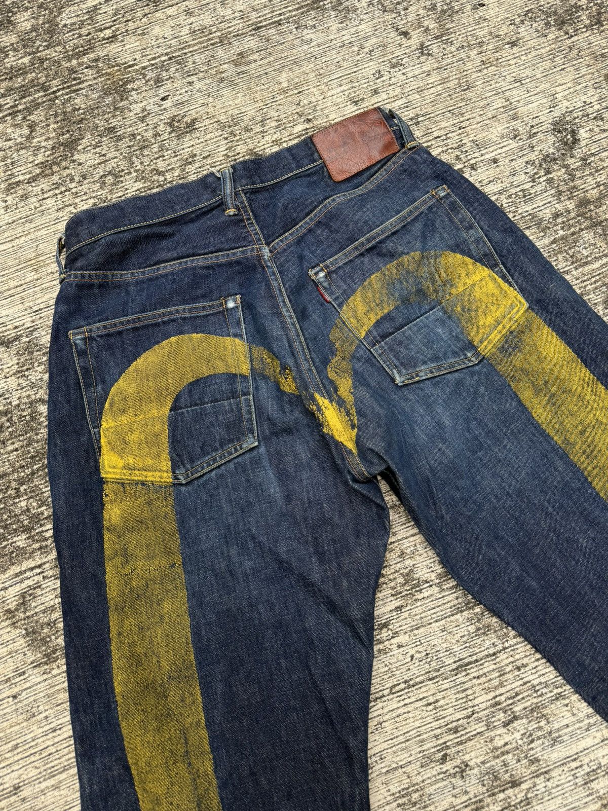 Evisu Evisu Japan Lot 2001 Selvedge Jeans Yellow Seagull Arcuate Size US 32 / EU 48 - 3 Thumbnail