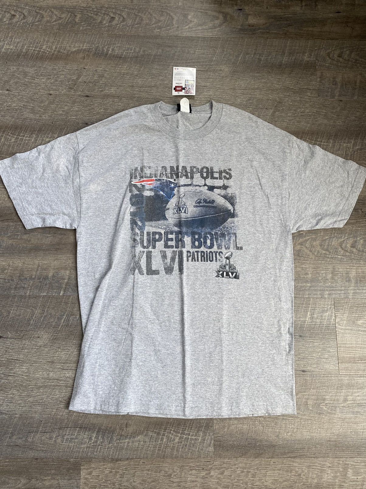 NFL 2012 NFL Super Bowl 46 Patriots Vs Giants Tee Size US XL / EU 56 / 4 - 1 Thumbnail