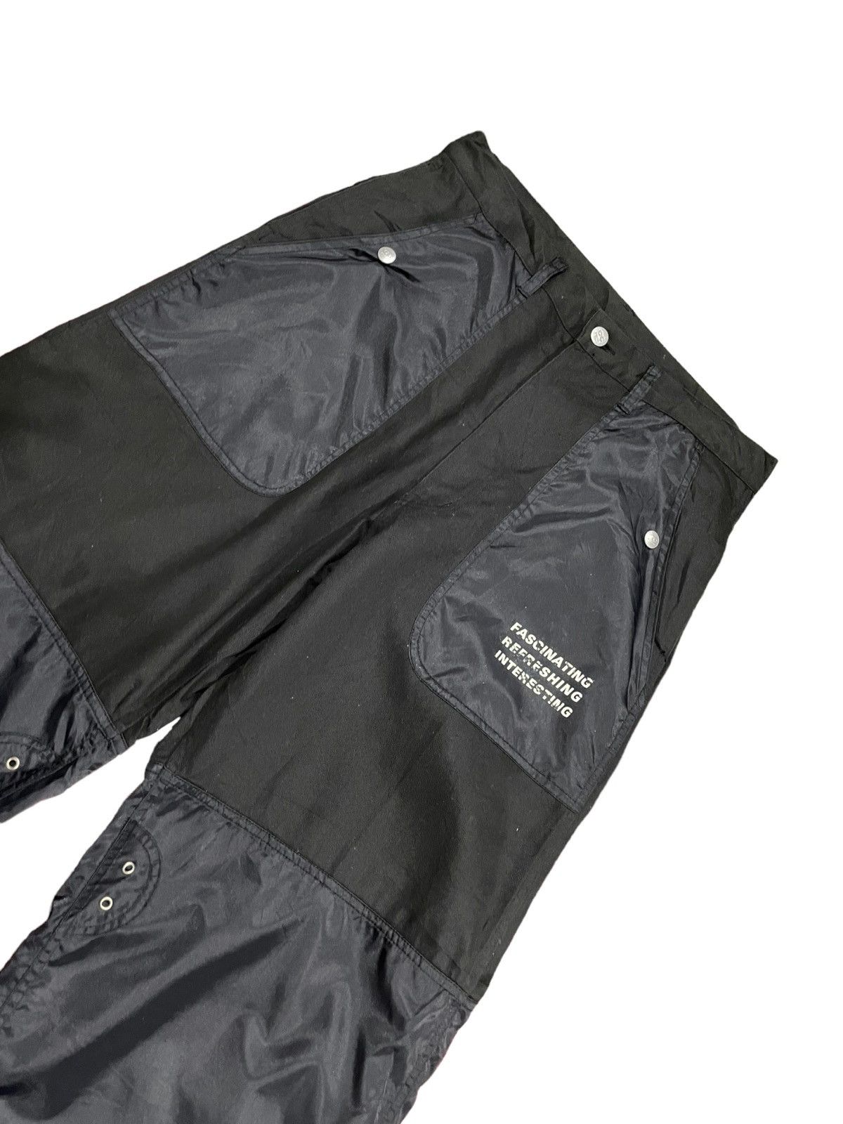 If Six Was Nine Kansai Yamamoto Futuristic Dual Nylon/Cotton Baggy Pants Size US 32 / EU 48 - 8 Thumbnail