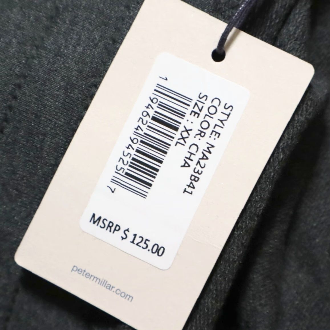 Peter Millar Peter Millar Jogger Pants Charcoal Men's 2XL Stretch Lava Washed Cotton Blend Fleece Regular Inseam 31in Waist 21in Size US 39 - 5 Thumbnail