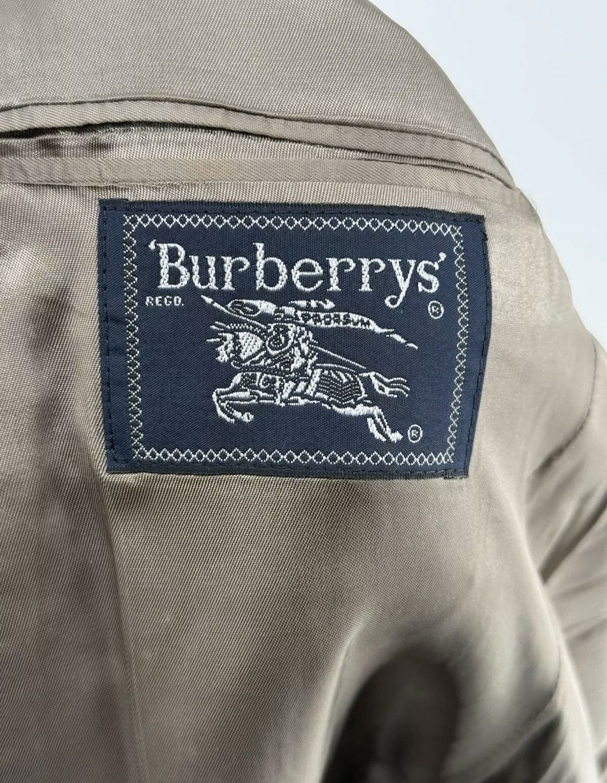 Burberry Vintage 90s Burberry’s Blazer Brown Tan Men’s Size 41 L Size 40L - 7 Thumbnail
