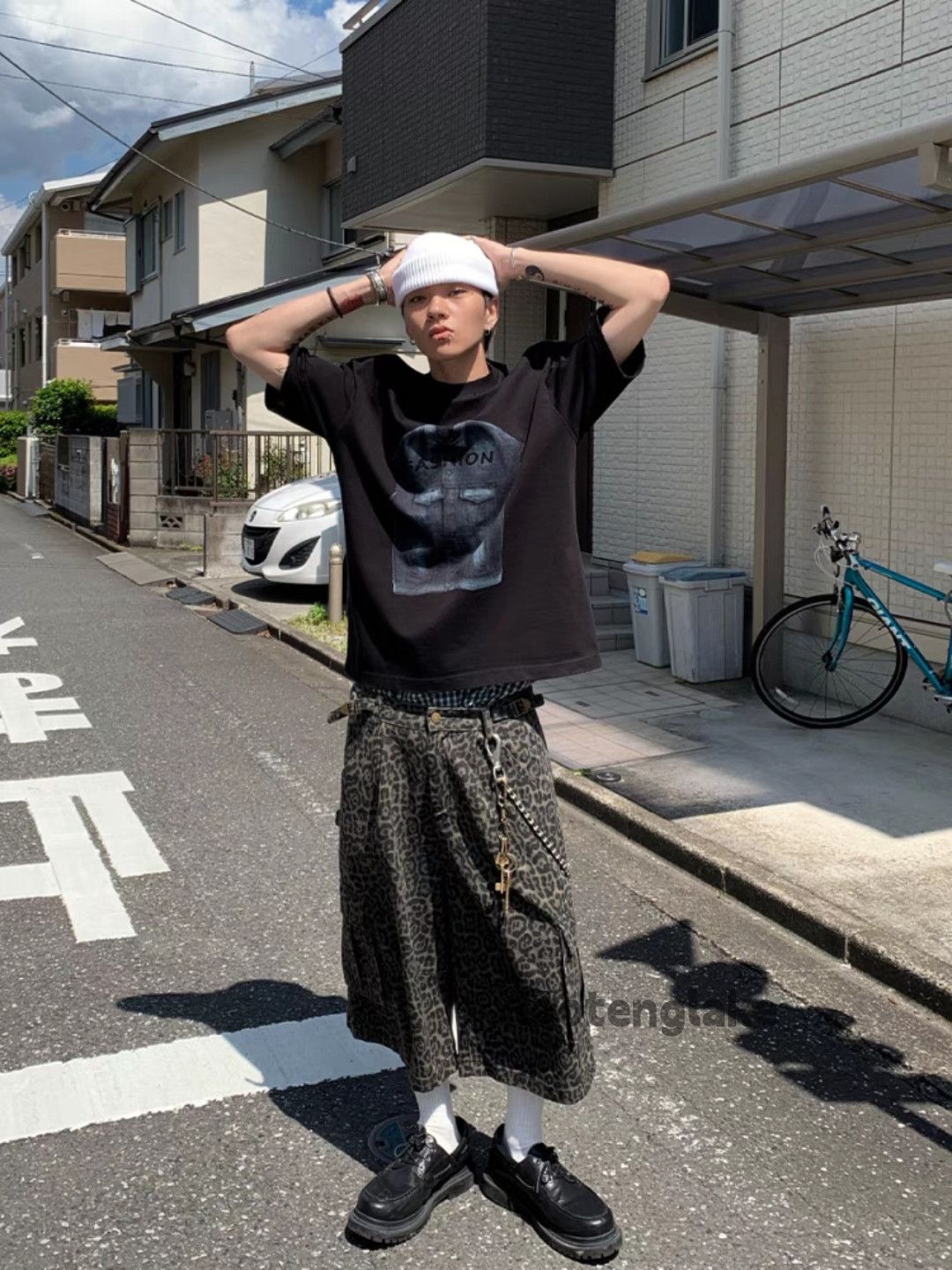 Designer × Japanese Brand × Vintage Unisex outdoor utility military leopard pattern cargo shorts Size US 32 / EU 48 - 3 Thumbnail