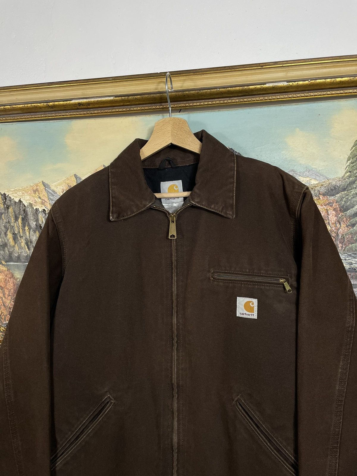 Carhartt Carhartt Retro 00s Denim Jacket Distressed Workwear Skate Size US S / EU 44-46 / 1 - 5 Thumbnail