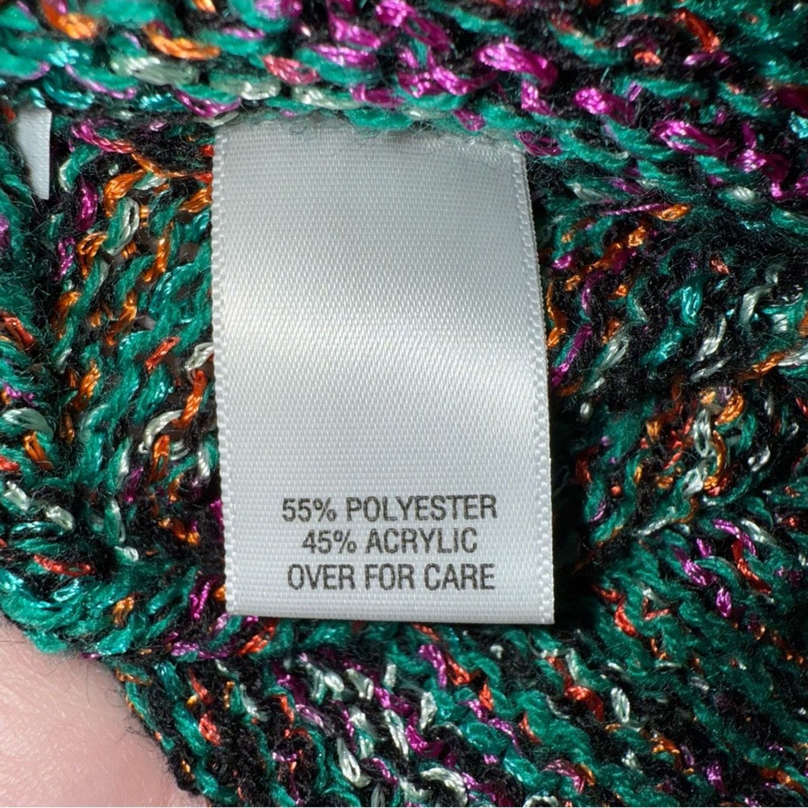 Other Studio Works Multicolor Knit Women's Sweater Size M / US 6-8 / IT 42-44 - 4 Thumbnail