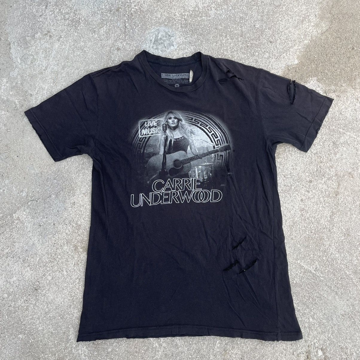 Band Tees × Vintage “CARRIE UNDERWOOD” DISTRESSED Y2K BAND TEE Size US M / EU 48-50 / 2 - 1 Thumbnail