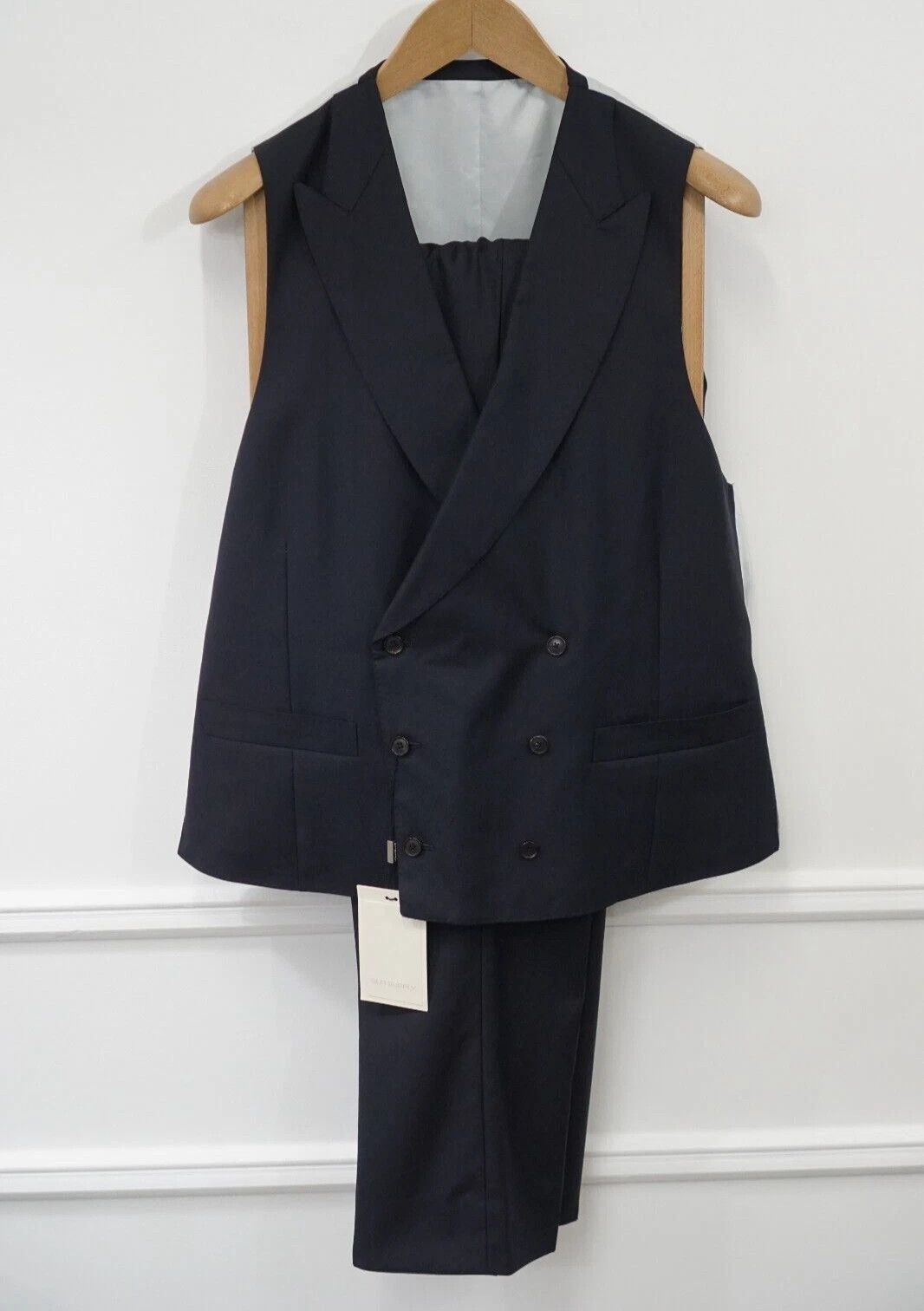 Suitsupply Men Suitsupply 3 Piece Suit La Spalla Navy Blue 102 UK/US42L Size 42L - 5 Thumbnail