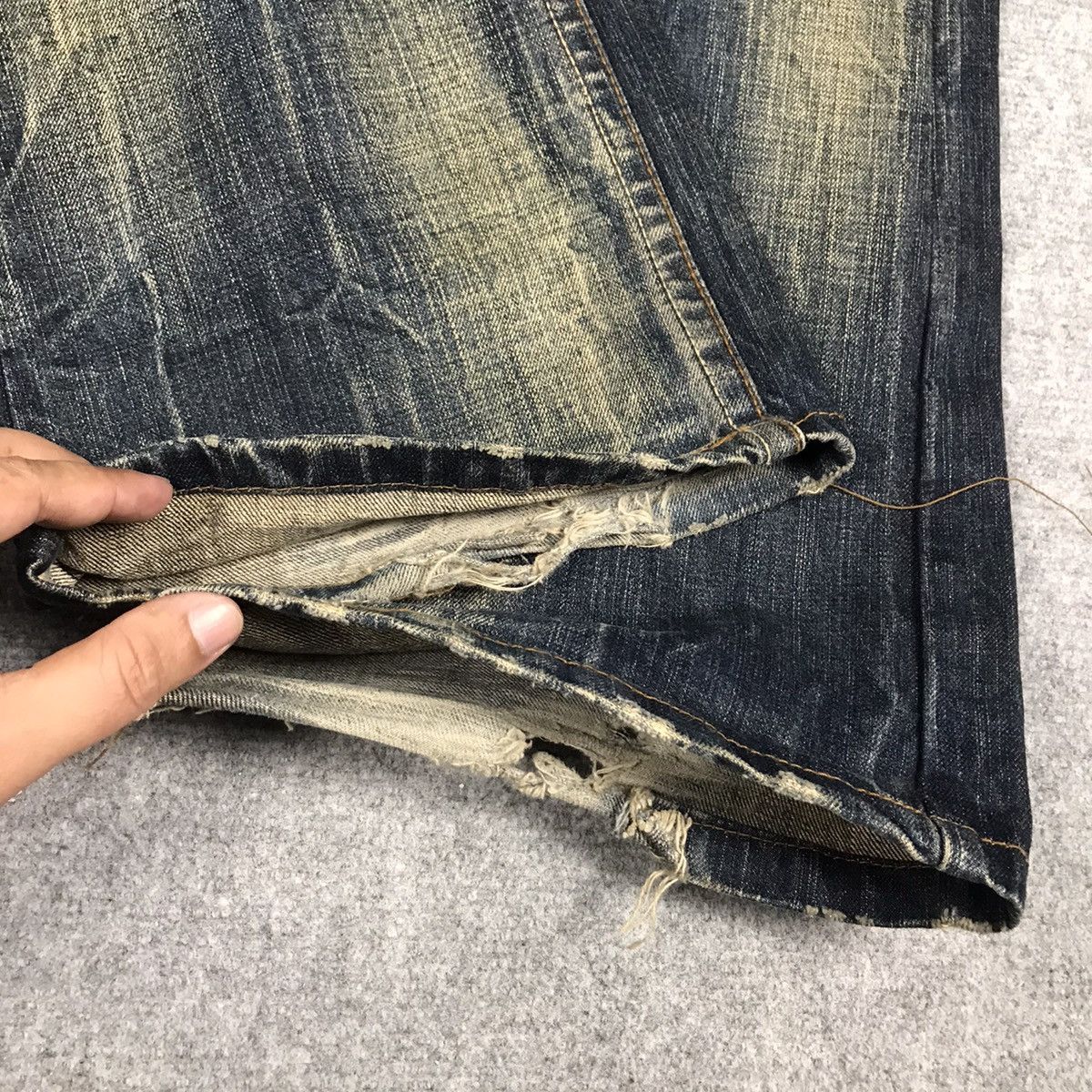 Hysteric Glamour × Japanese Brand × Vintage FALRE DENIM RED PERPER DENIM RUSTY BOOT CUT PANTS Size US 32 / EU 48 - 7 Thumbnail