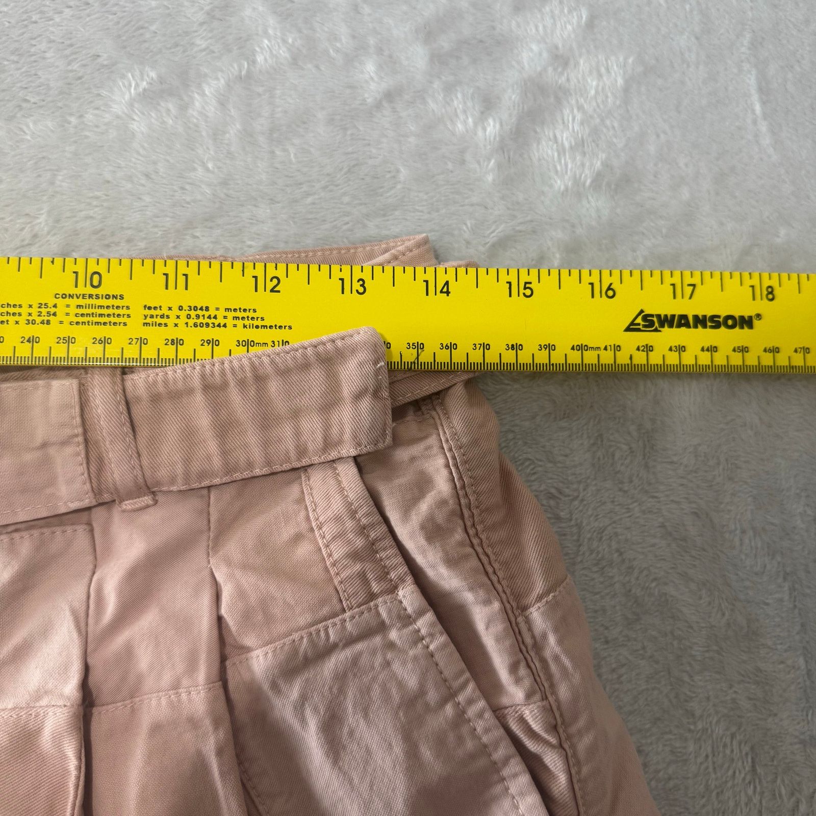 J.Crew J Crew Womens Limited Edition Belted Patchwork Short 8 Pink Size 30" / US 8 / IT 44 - 7 Thumbnail