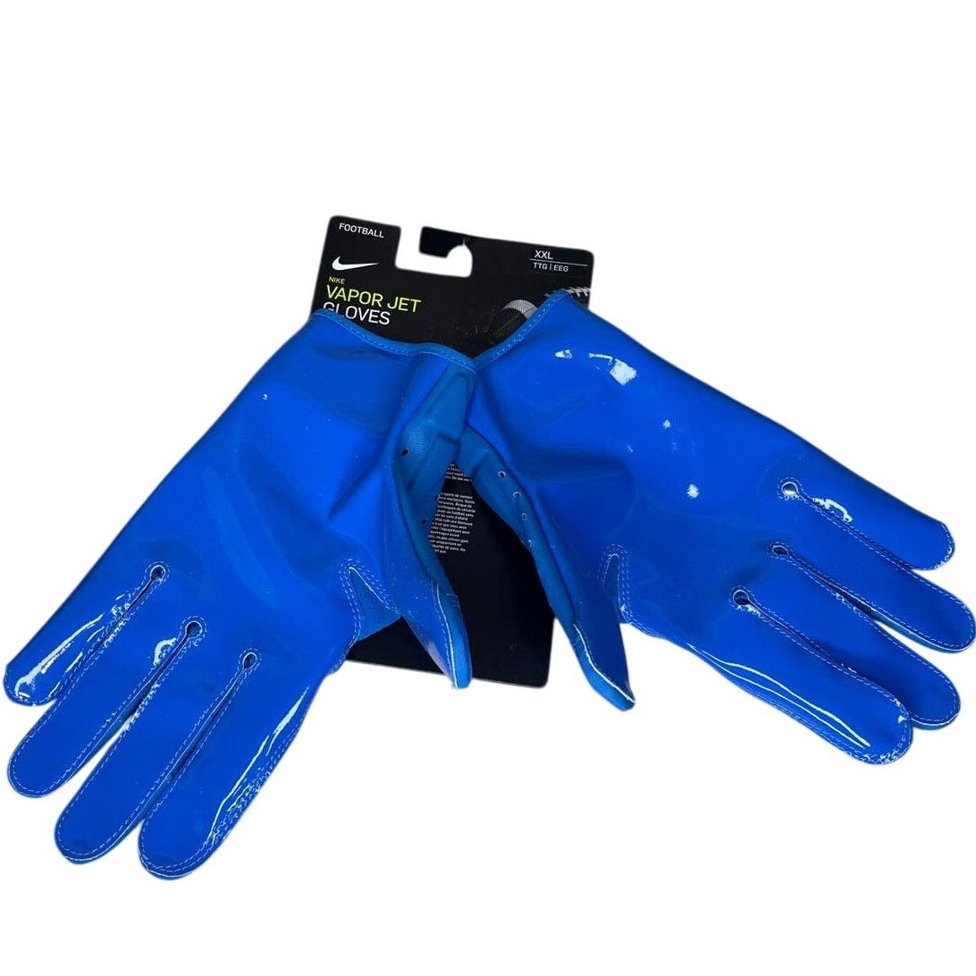 Nike Nike Vapor Jet 6.0 Blue Football Gloves Mens Size XXL Size ONE SIZE - 3 Thumbnail