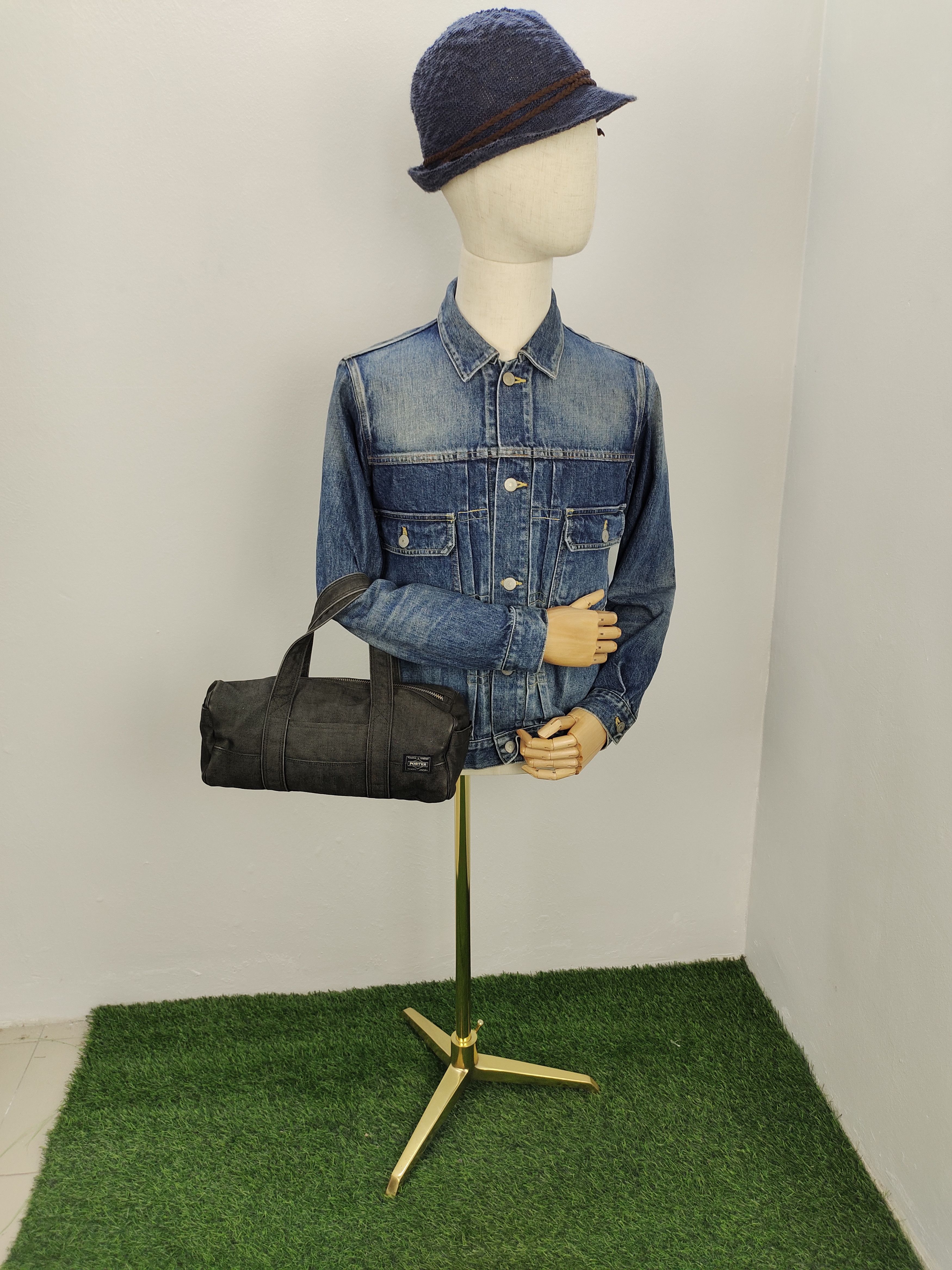 Porter Vintage Porter Japan Black Faded Canvas Small Boston Bag Size ONE SIZE - 2 Thumbnail