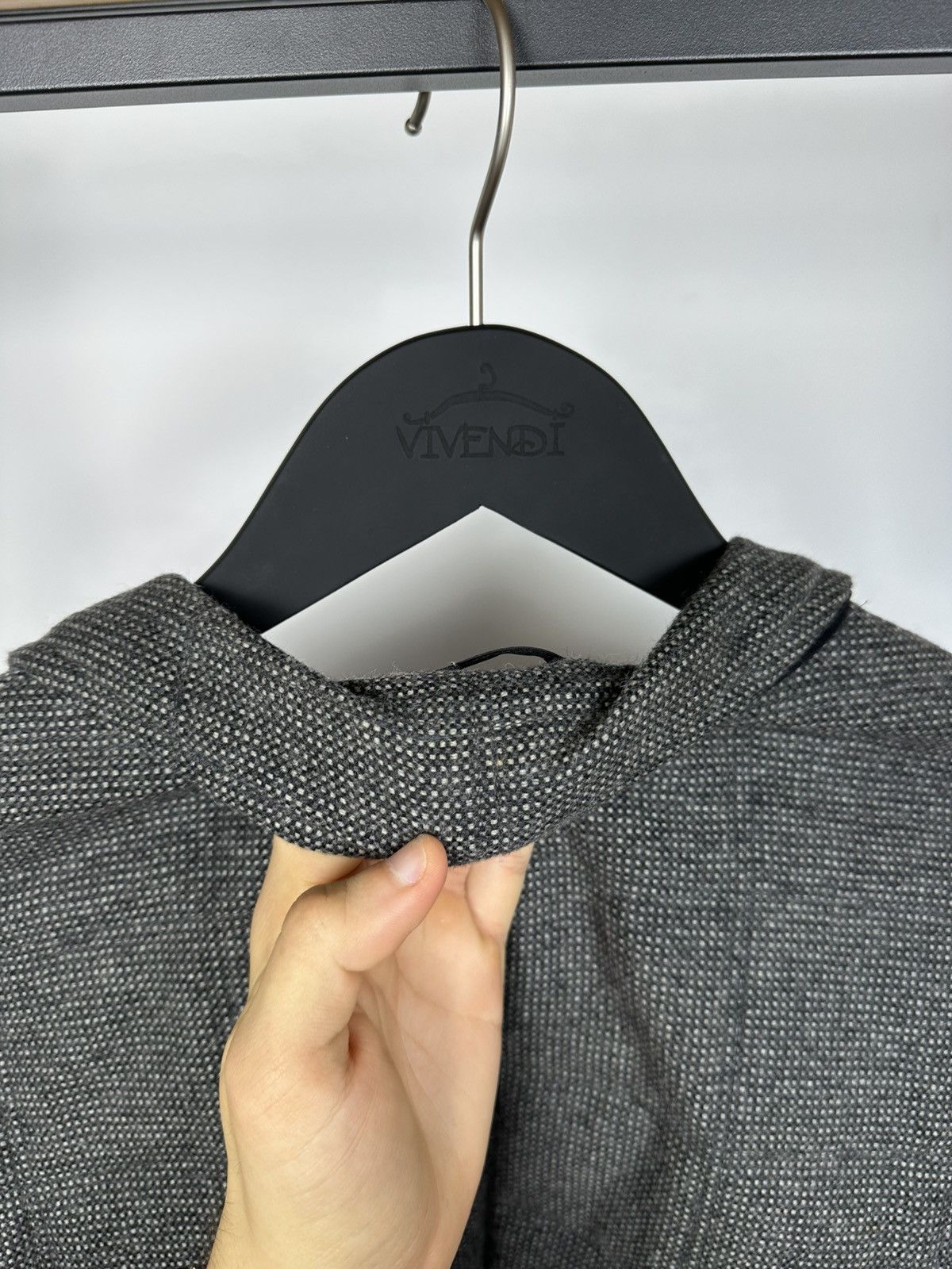 Hugo Boss Hugo Boss Wool Jacket Men’s Blazer Quilted Grey 54 Size Size US L / EU 52-54 / 3 - 17 Thumbnail