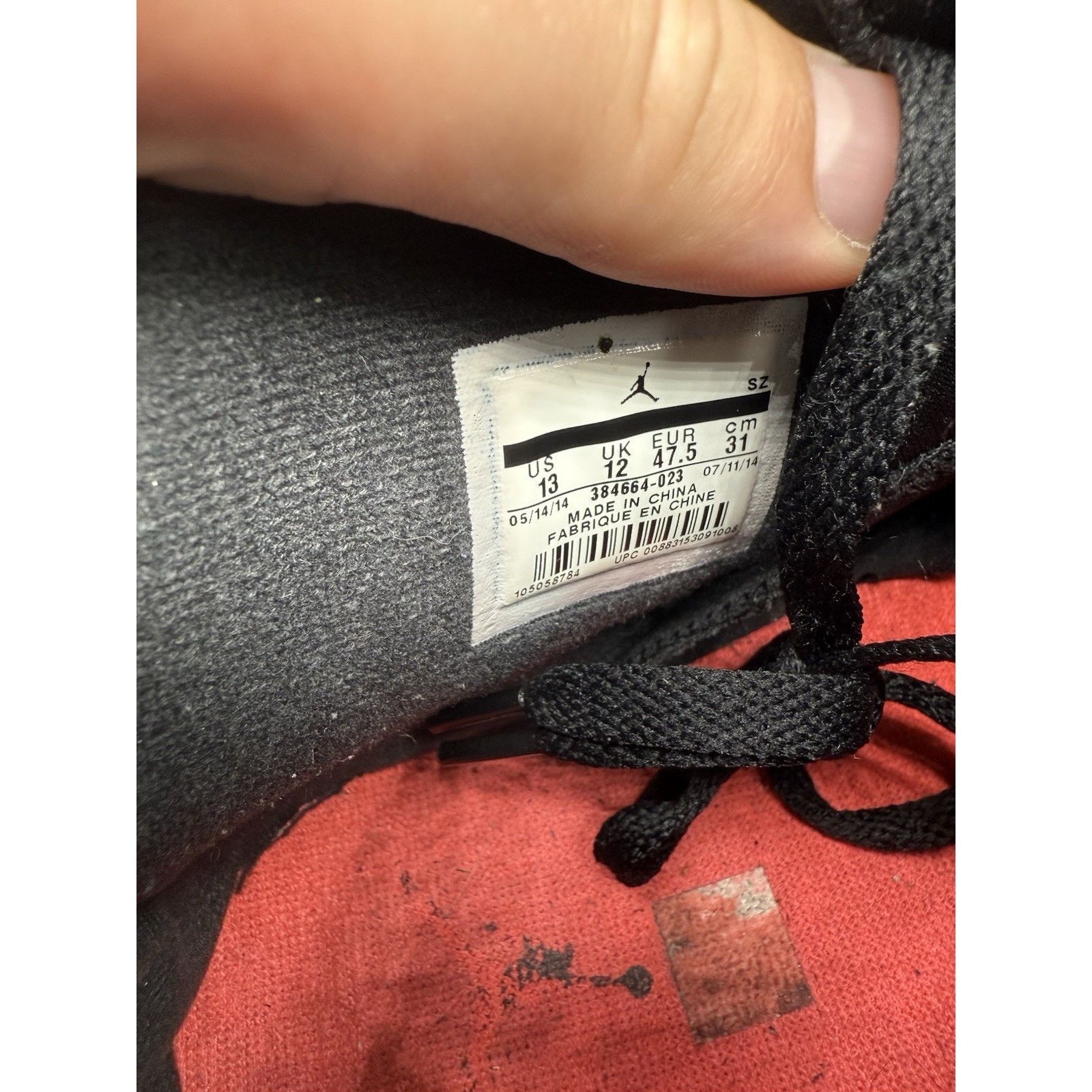 Jordan Brand Size 13 - Jordan 6 Retro Infrared Black 2014 (384664-023) Size US 13 / EU 46 - 6 Thumbnail