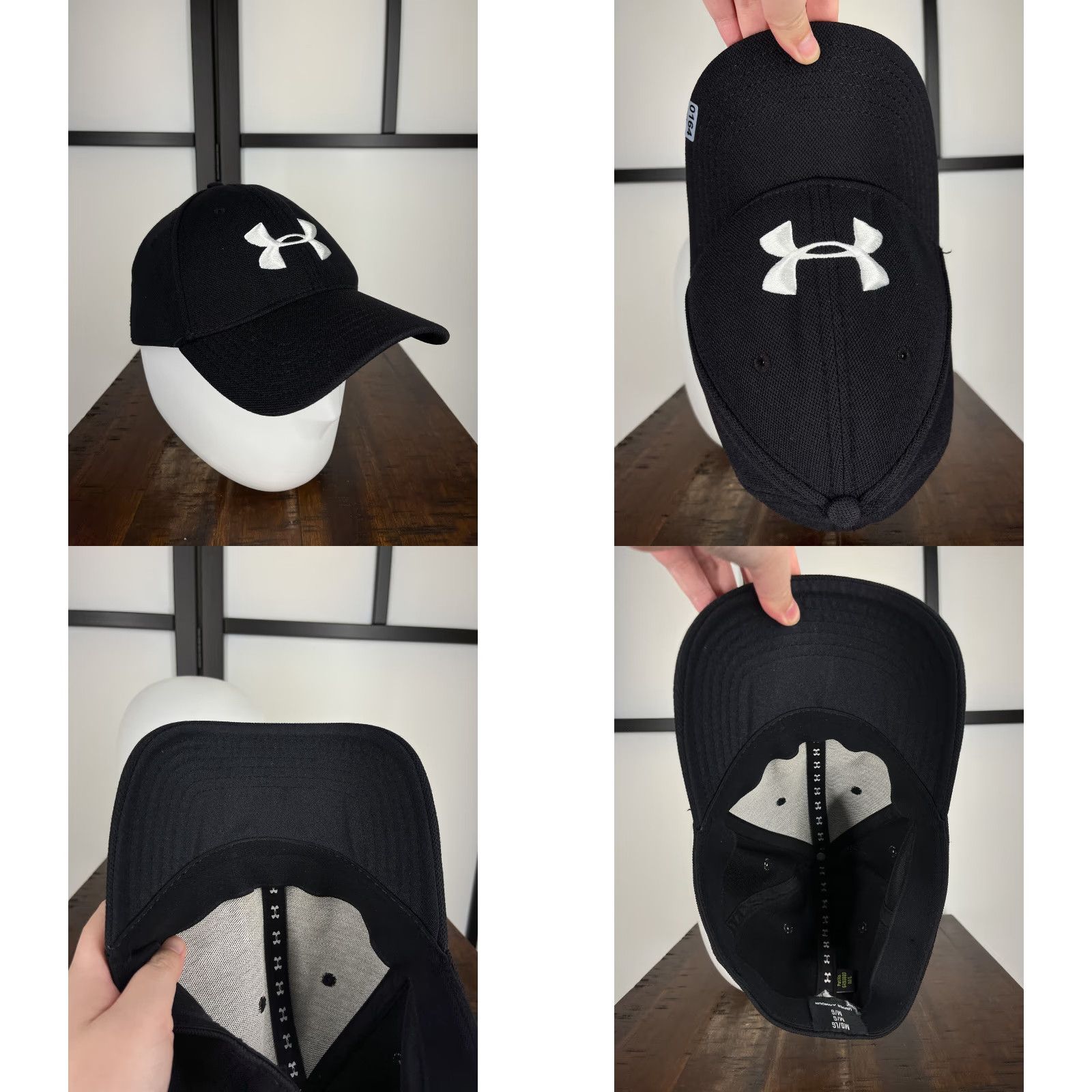 Under Armour Under Armour Hat Mens Extra Large Black Logo 100% Polyester Outdoors Fitted Cap Size ONE SIZE - 8 Thumbnail