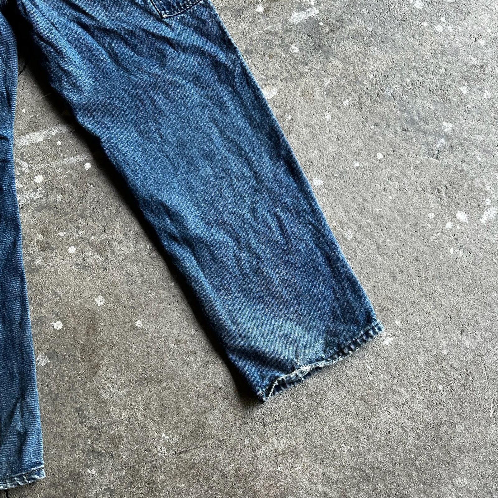 Carhartt × Vintage Carhartt faded denim blue jean double knee work wear pants Size US 35 - 10 Thumbnail