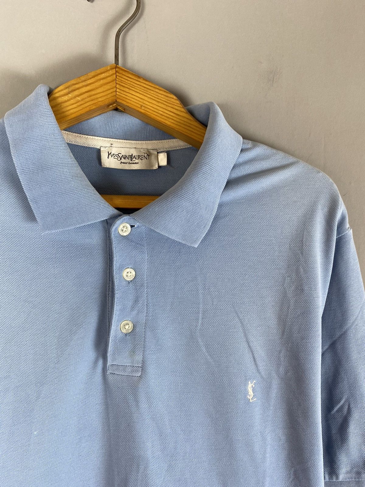 Yves Saint Laurent Vintage 90s Yves Saint Laurent polo T-shirt tee Size US XL / EU 56 / 4 - 4 Thumbnail