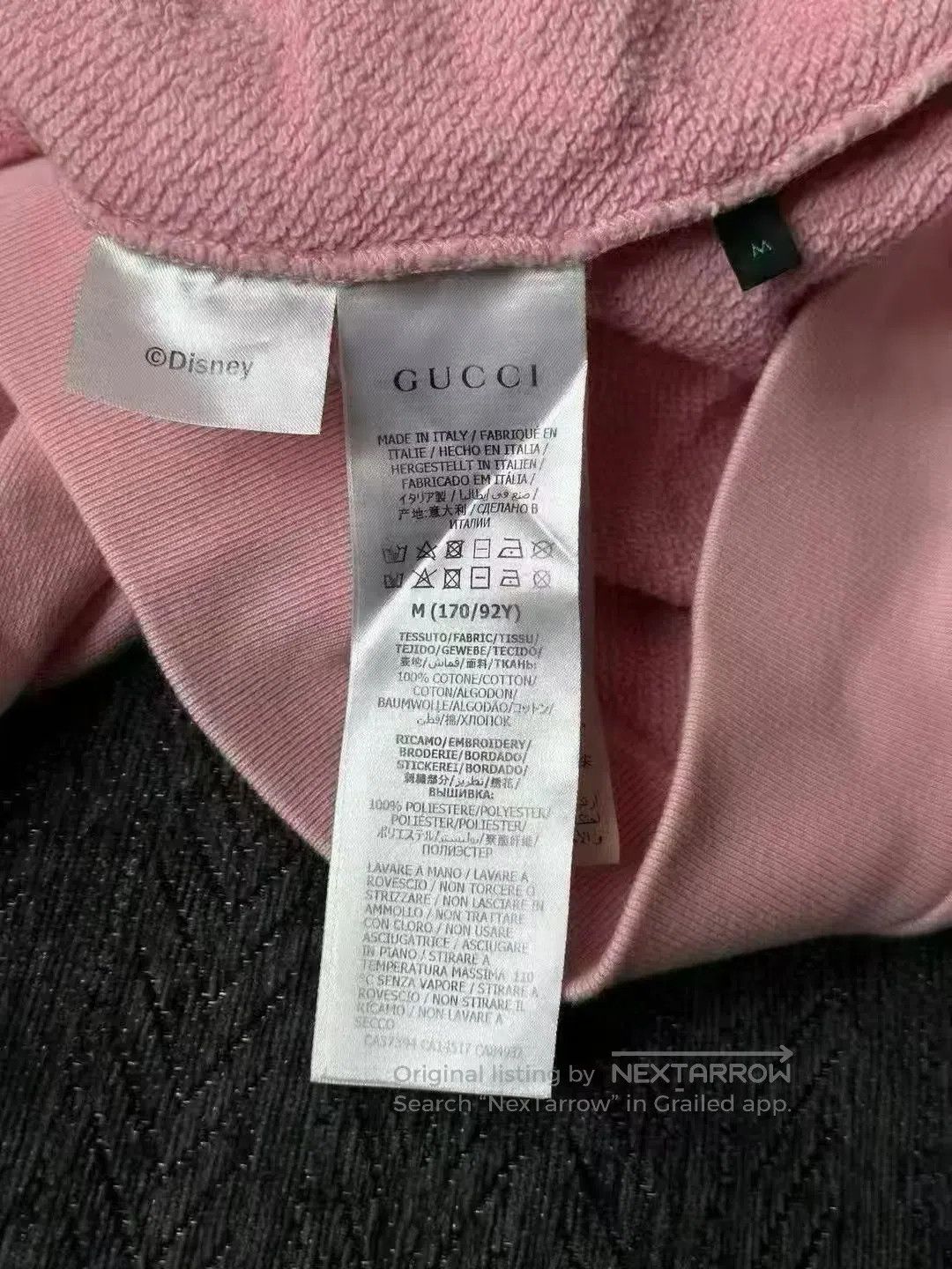 Gucci Guicci Pink Donald Duck Embroidered Hoodie| Size US M / EU 48-50 / 2 - 4 Thumbnail