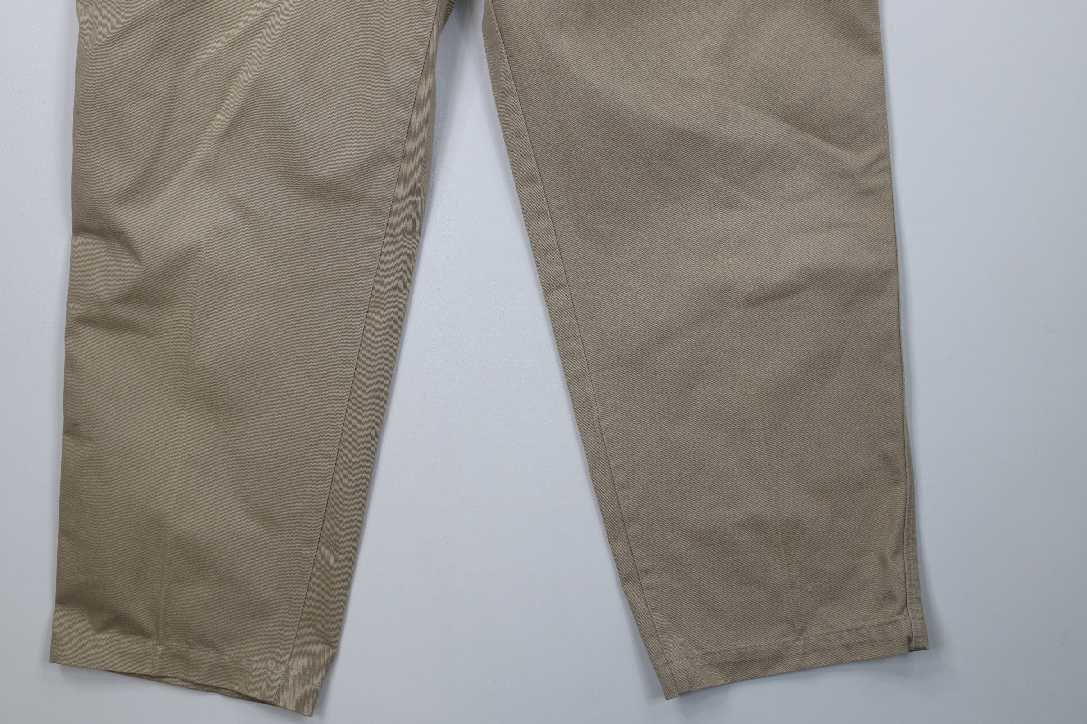 Carhartt Vintage 90s Carhartt Spell Wide Leg Chino Pants Beige Khaki Size US 38 / EU 54 - 4 Thumbnail