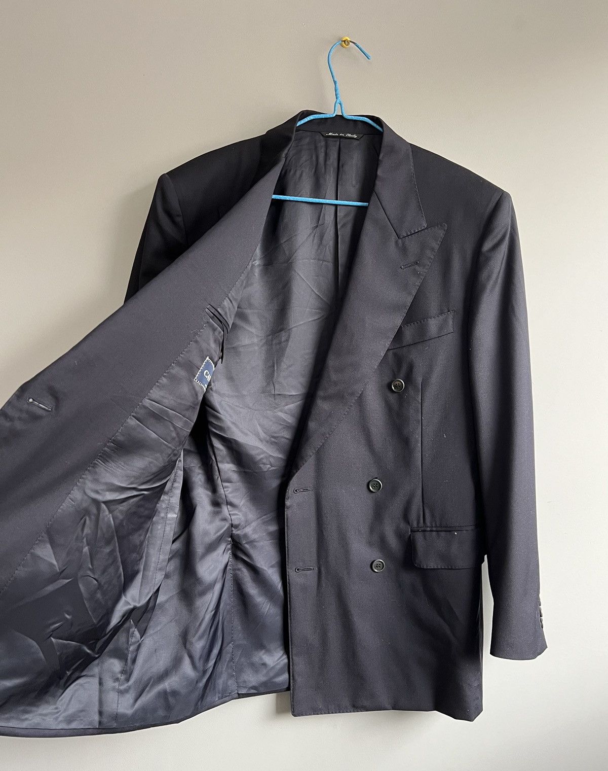 Canali Canali Wool Double Blazer Navy Blue Jacket Size 46R - 7 Thumbnail