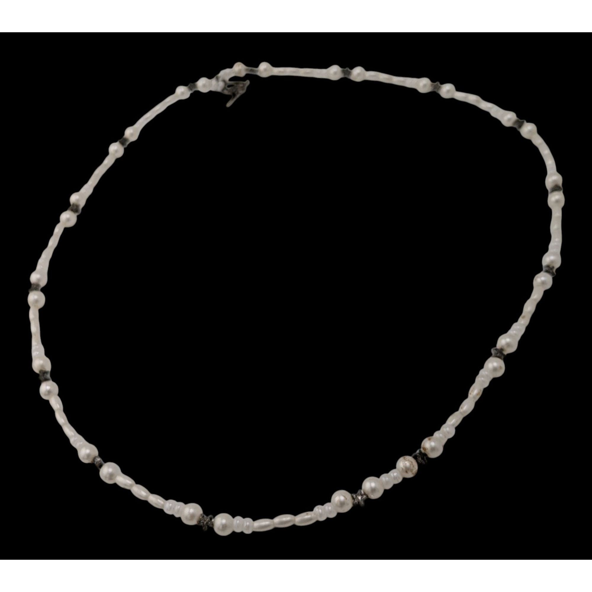 Other Handmade Whimsical Faux Pearl Necklace With Star Accents Size ONE SIZE - 1 Thumbnail