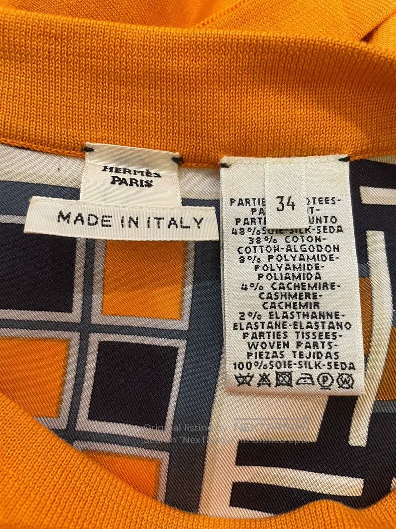 Hermes Hermes Classic Printed Silk Chiffon Patchwork Dress Size XXS / US 00 / IT 34 - 4 Thumbnail