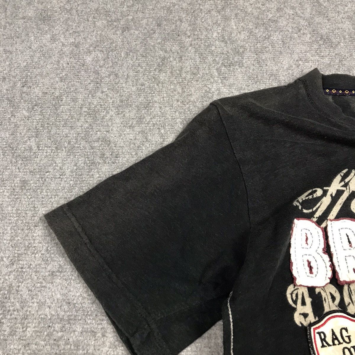 If Six Was Nine × Japanese Brand JAPANERS STYLE RAGOUT BLACK FADED TSHIRT Size US M / EU 48-50 / 2 - 3 Thumbnail