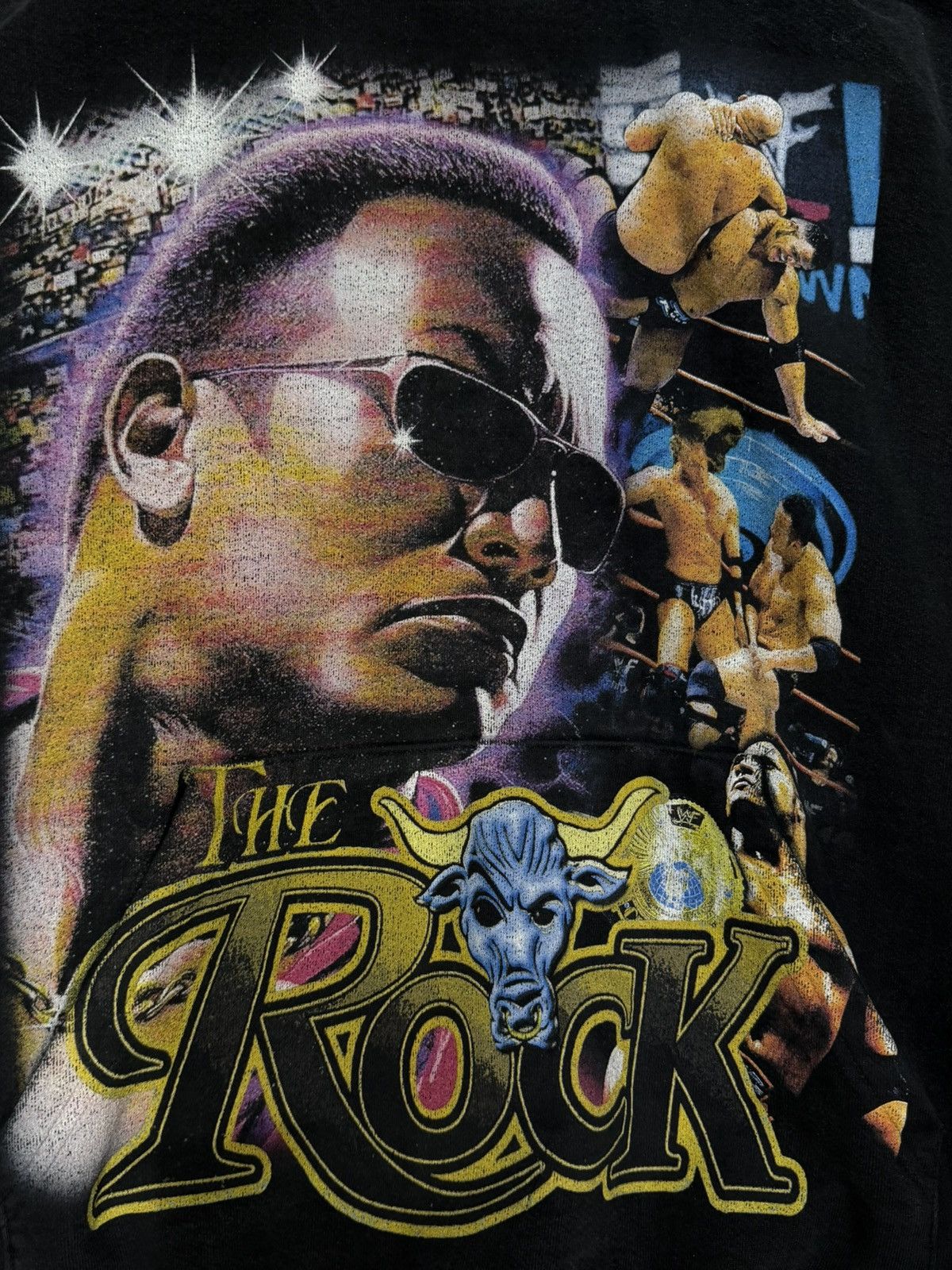WWE Sage Garment Vintage WWF The Rock sweater Size US L / EU 52-54 / 3 - 2 Thumbnail