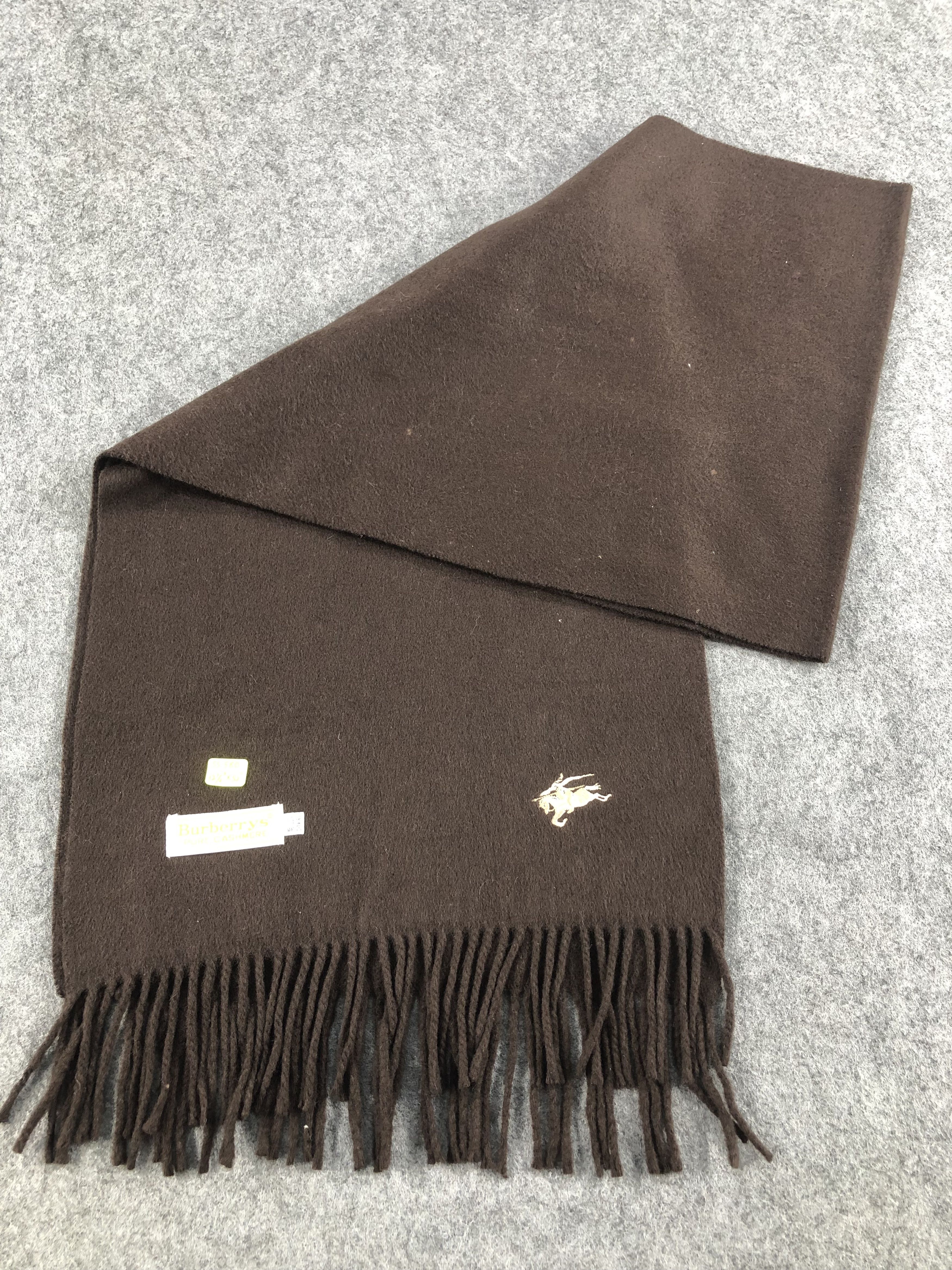 Burberry Burberry Pure Cashmere Scarf / Muffler / Neckwear Size ONE SIZE - 5 Thumbnail