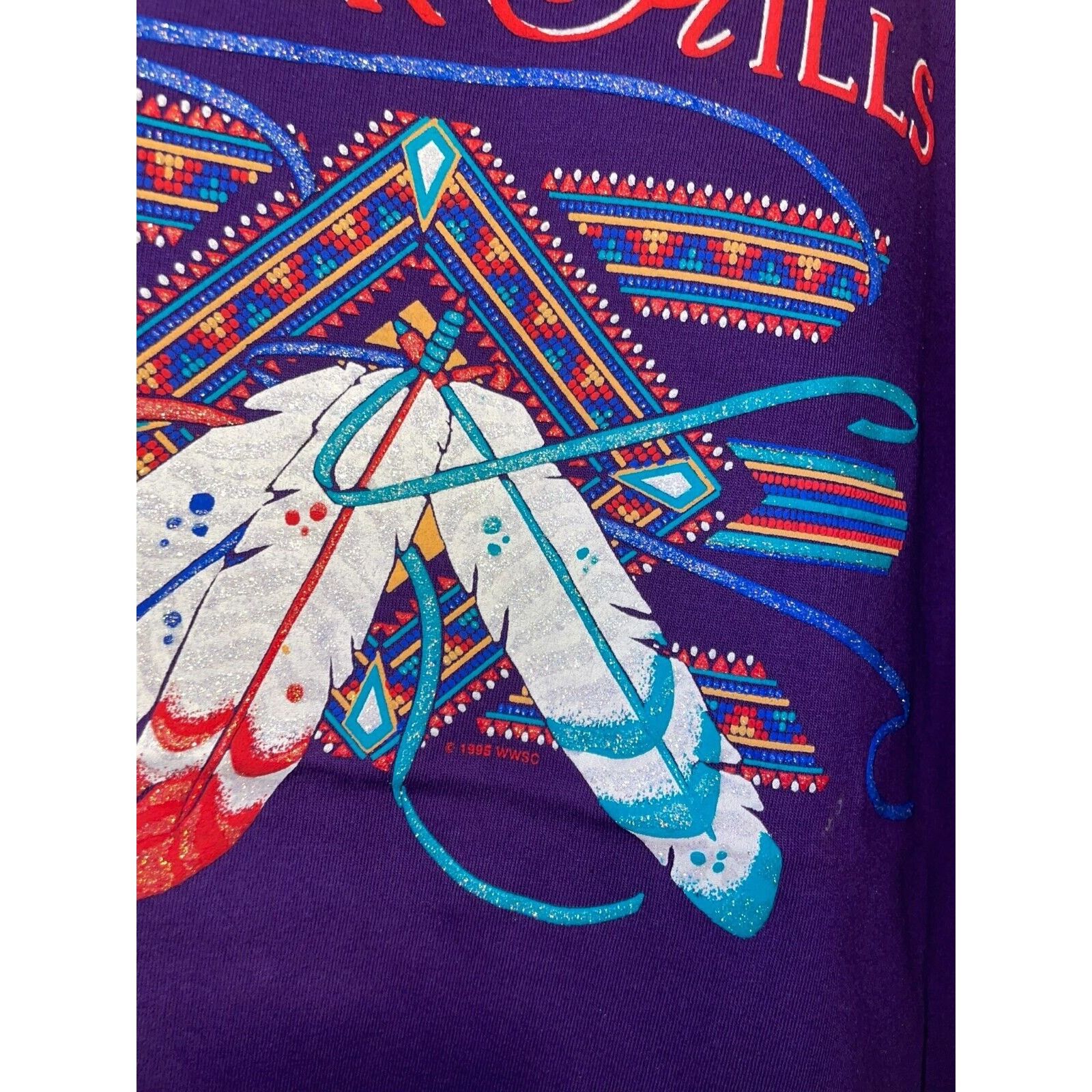 Vintage Vintage South Dakota Shirt Black Hills Purple Tee 90s L Size US L / EU 52-54 / 3 - 7 Thumbnail