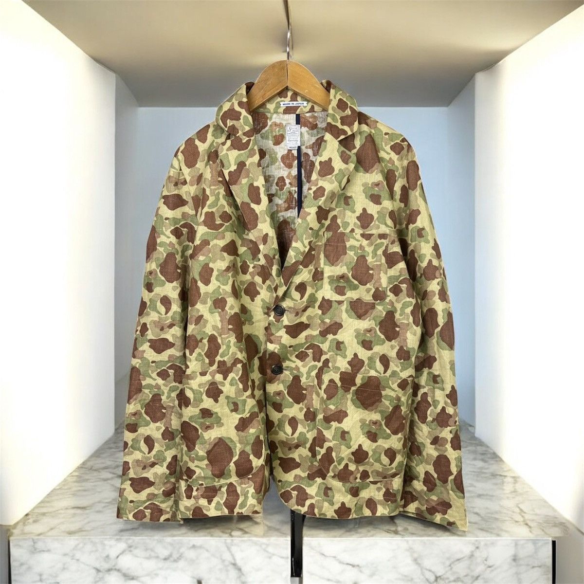 Japanese Brand Special Made Universal Garments Japan linen camo jacket Size US M / EU 48-50 / 2 - 1 Thumbnail