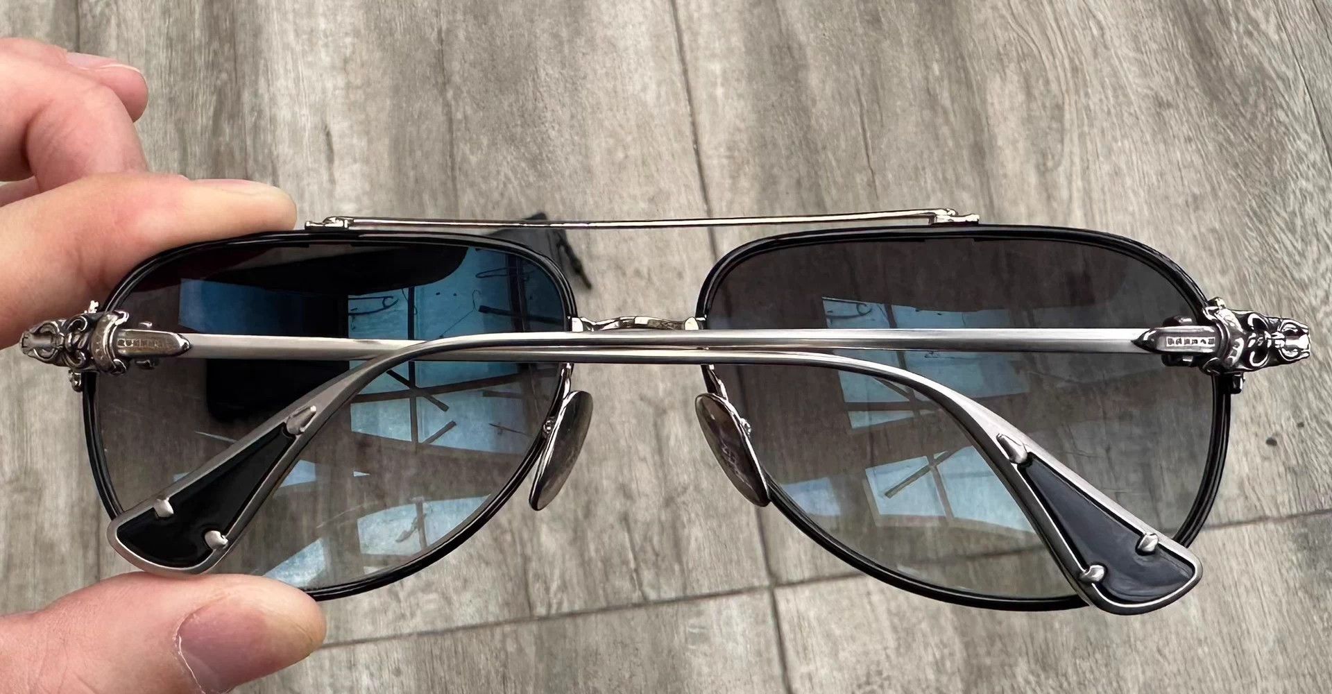 Chrome Hearts Chrome Hearts SPINNER Cross Sunglasses 60-17-148 Size ONE SIZE - 5 Thumbnail