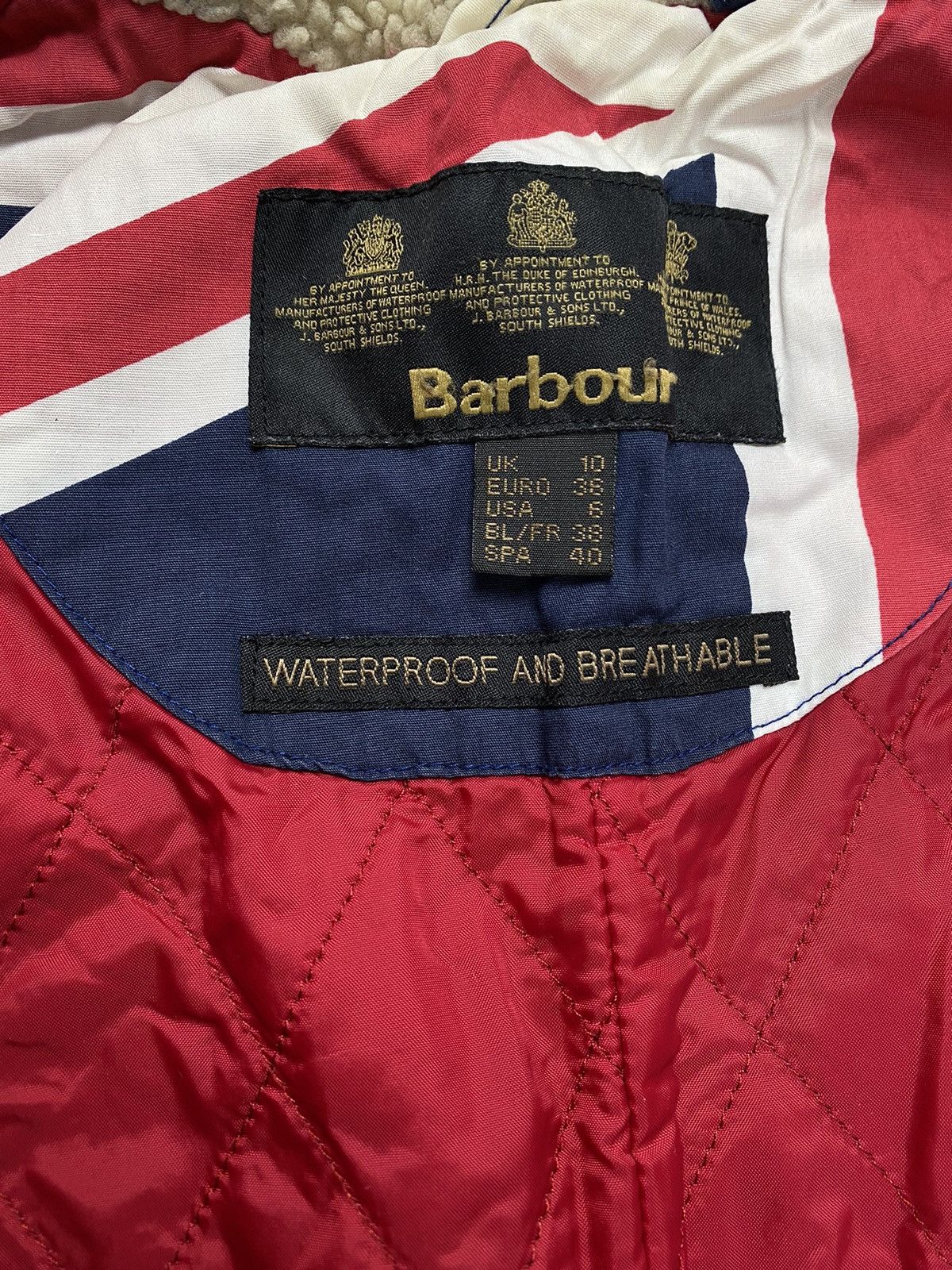 Barbour 🚨 Barbour DECK COAT vintage nylon jacket parka zip woman’s 6 Size M / US 6-8 / IT 42-44 - 6 Thumbnail