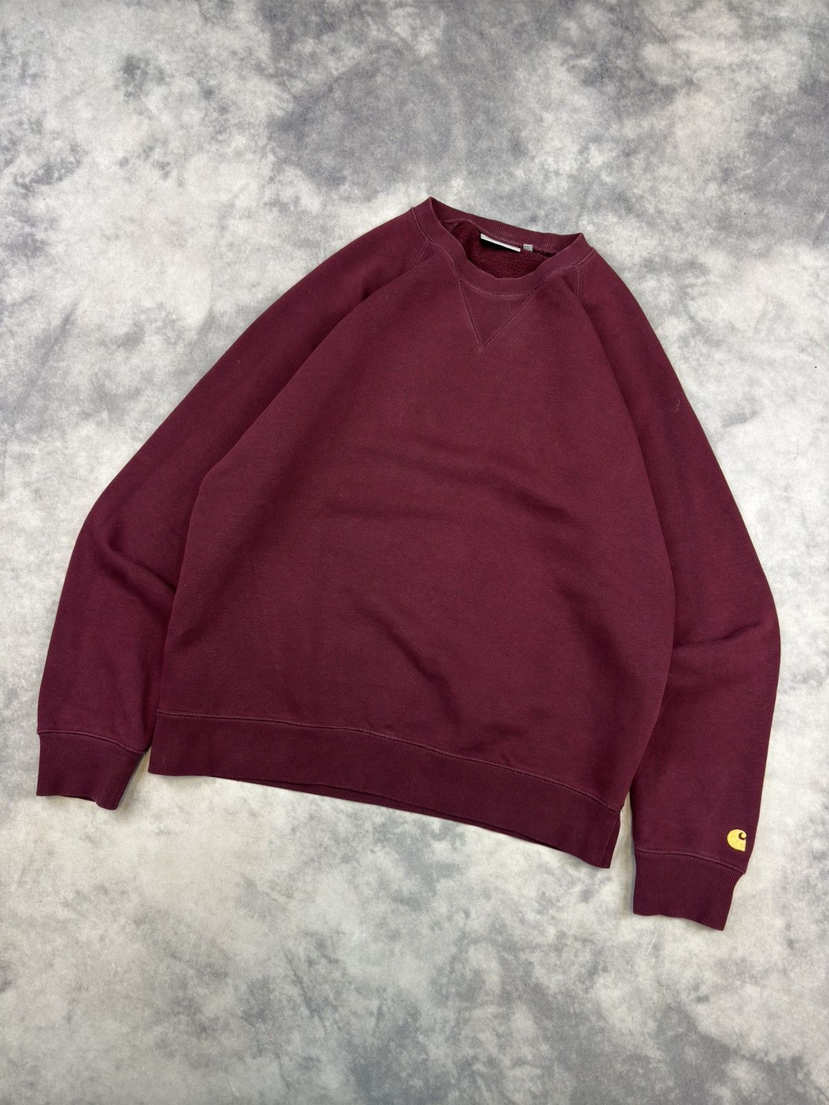 Carhartt × Carhartt Wip Carhartt Vintage Crewneck Bordeaux Red Small Logo skateboard Size US L / EU 52-54 / 3 - 1 Thumbnail