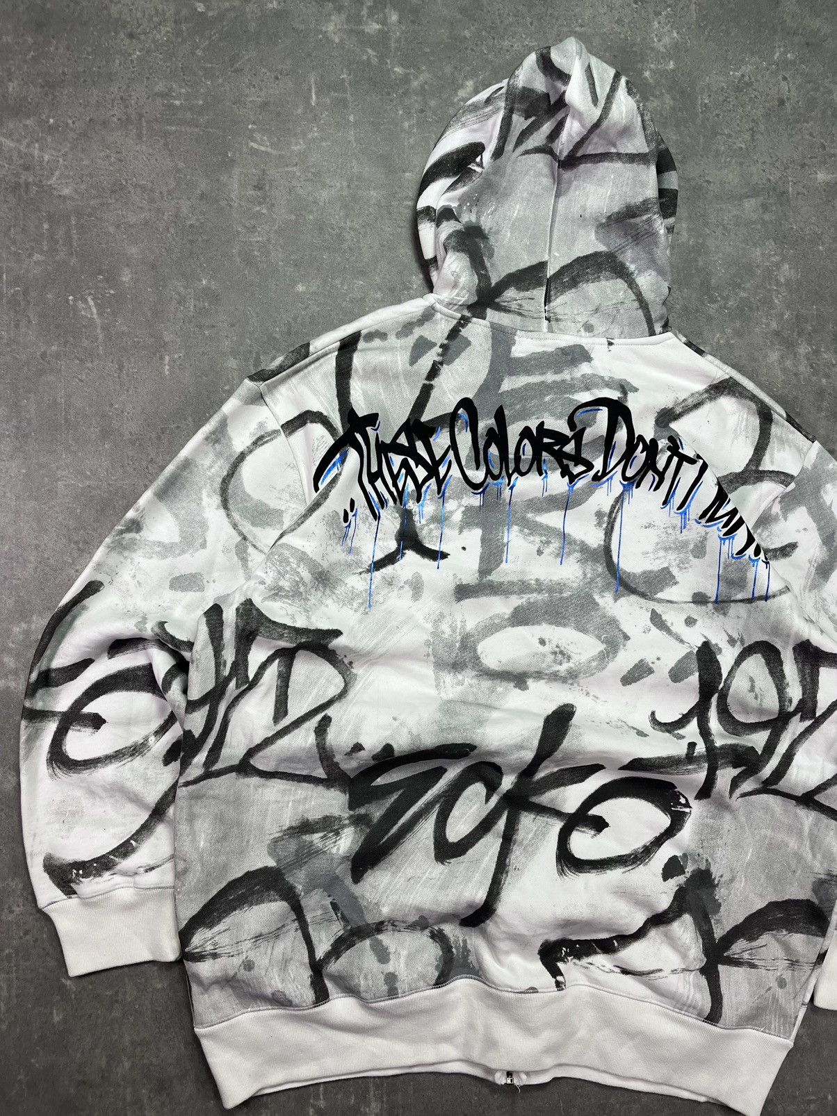 Ecko Unltd. Ecko Unltd MMA Grafitti AOP Printed Baggy Zip Hoodie XXL Size US XXL / EU 58 / 5 - 14 Thumbnail
