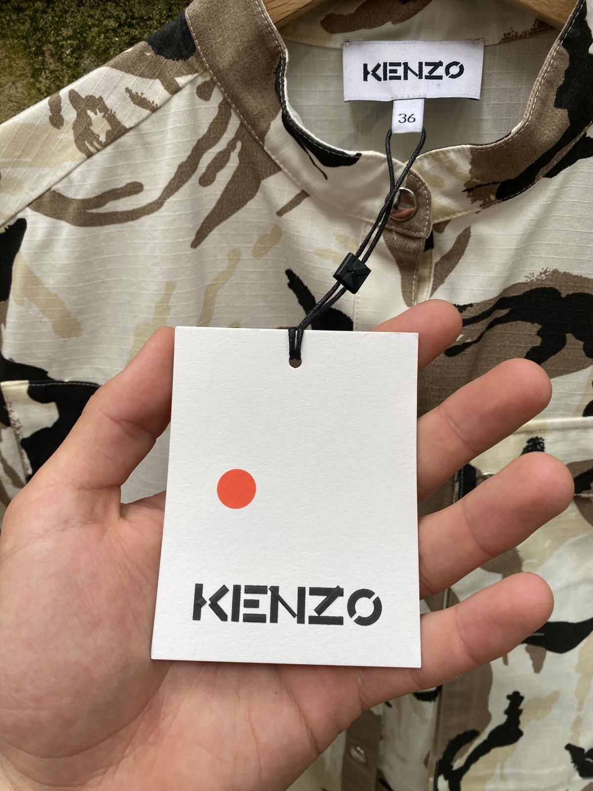 Kenzo Kenzo Camo Long Shirt Buttons Up New Size M / US 6-8 / IT 42-44 - 3 Thumbnail