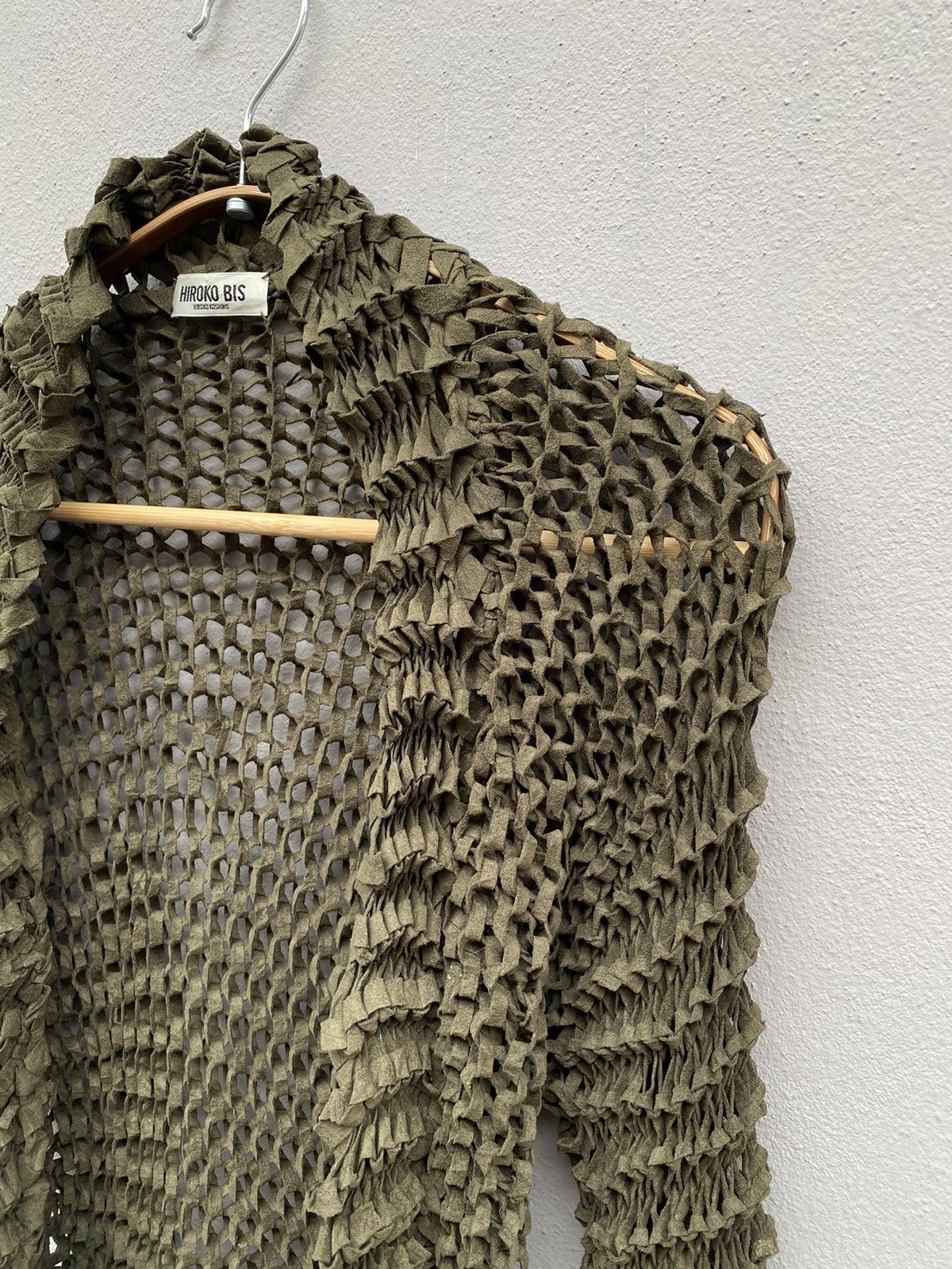 Hiroko Koshino Homme 💥Archived💥 HIROKO KOSHINO Pleated 3D Mesh Knit Spider Web Size S / US 4 / IT 40 - 4 Thumbnail