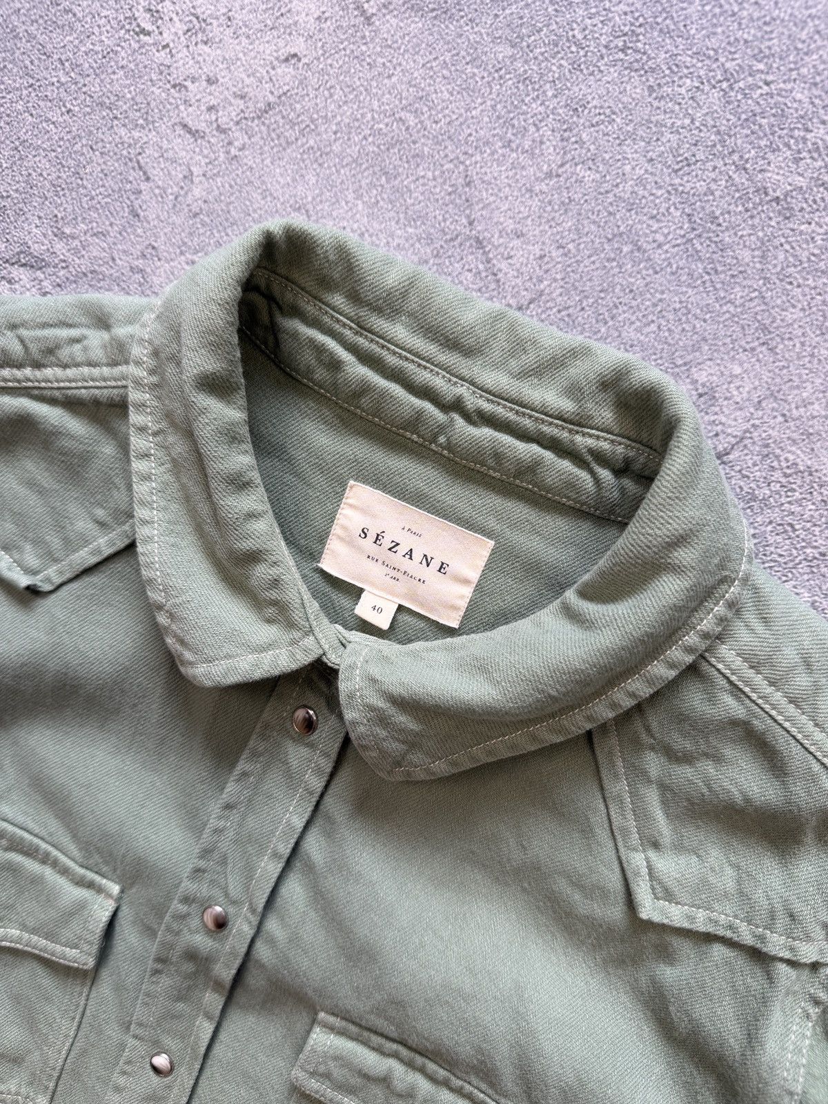 Other Vintage Sezane Denim Jacket Shirt Size US S / EU 44-46 / 1 - 5 Thumbnail