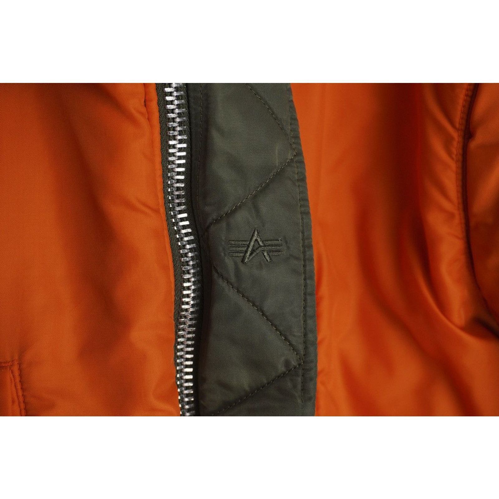 Alpha Industries Alpha industries reversible khaki orange nylon bomber jacket Size US L / EU 52-54 / 3 - 9 Thumbnail