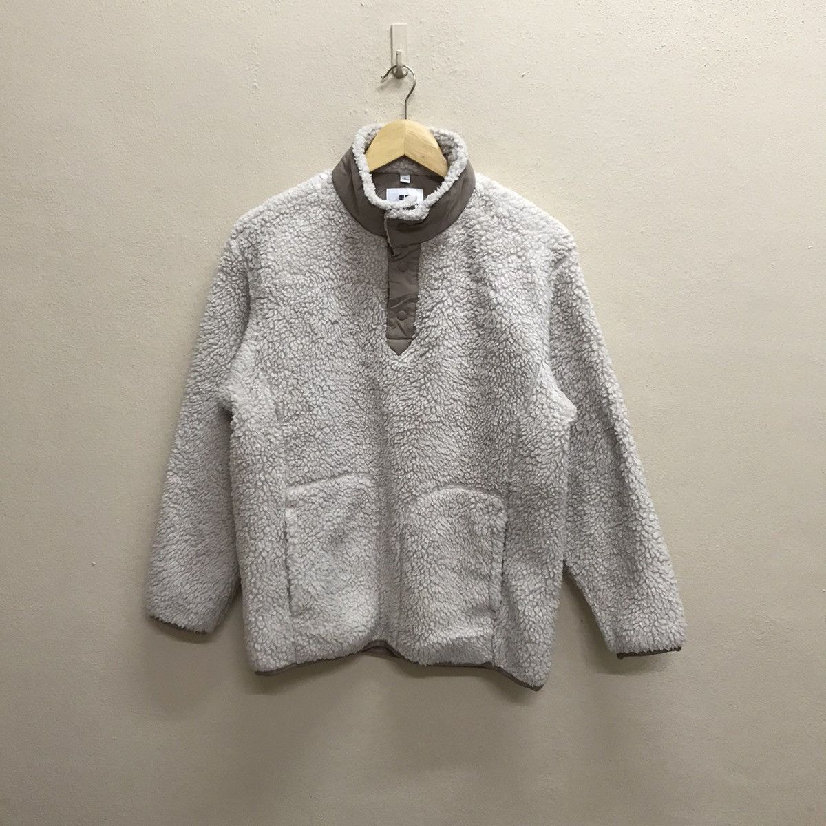 Japanese Brand × Uniqlo × White Mountaineering Uniqlo White Mountaineering Fleece Sherpa Halfbutton Sweater Size US S / EU 44-46 / 1 - 11 Thumbnail