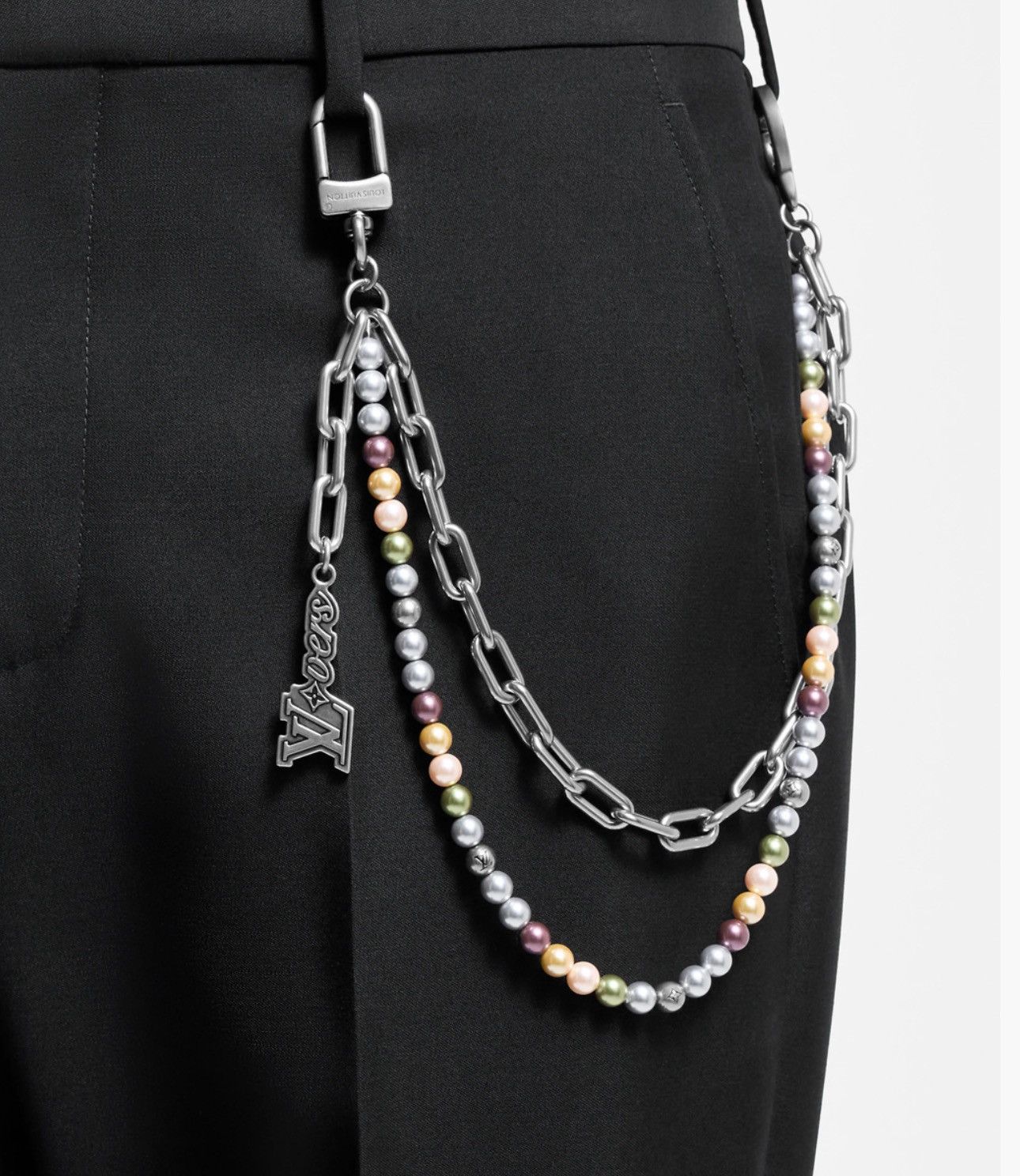 Louis Vuitton PEARLS CHAIN BELT AND BAG CHARM KEY WALLET CHAIN M02293 Size ONE SIZE - 2 Thumbnail
